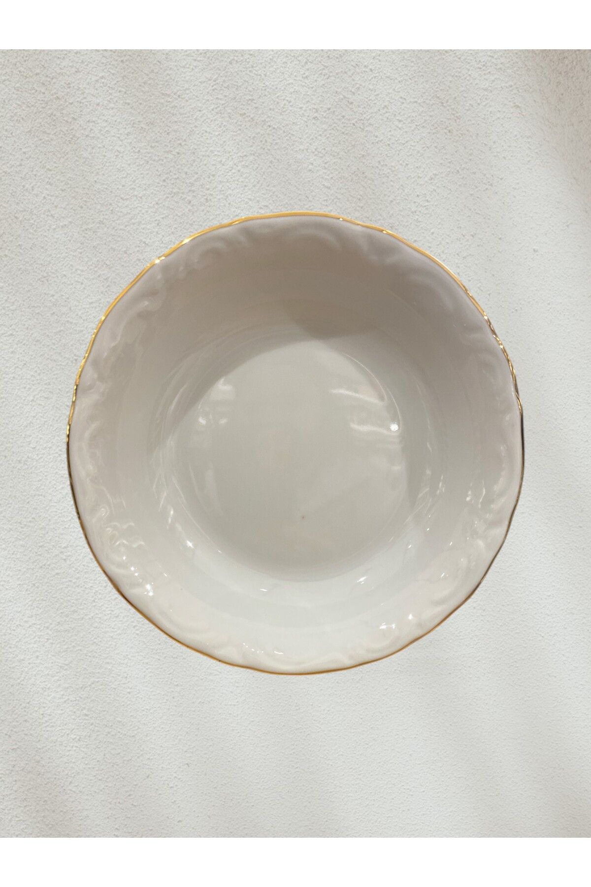 Porland Altın Yaldız 14cm Çerezlik Çukur Tabak - 1 Adet