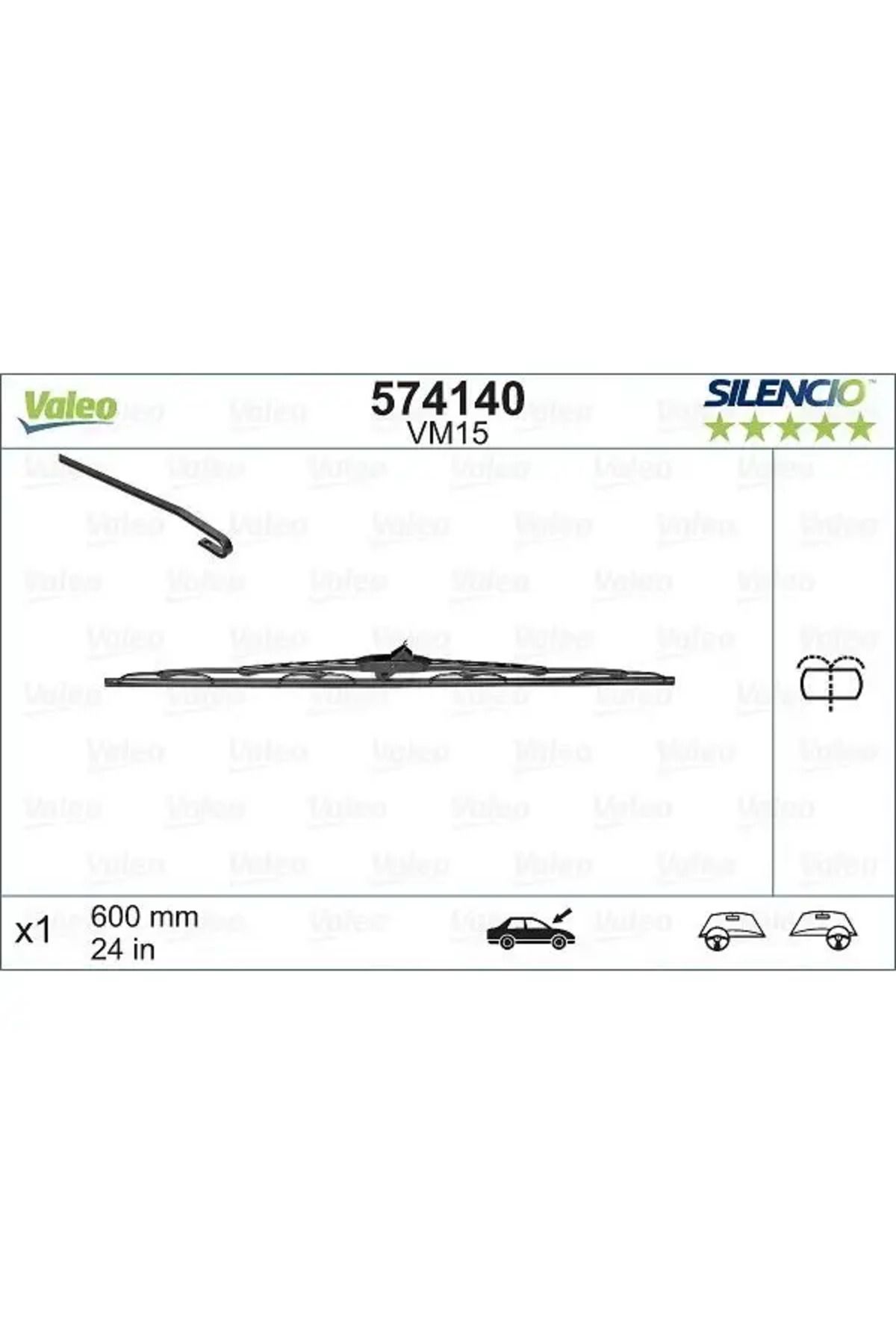 VALEO SILECEK SUPURGESI 600mm MOVANO TRAFIC MASTER 00 (ST+YT) SU FISKIYELI