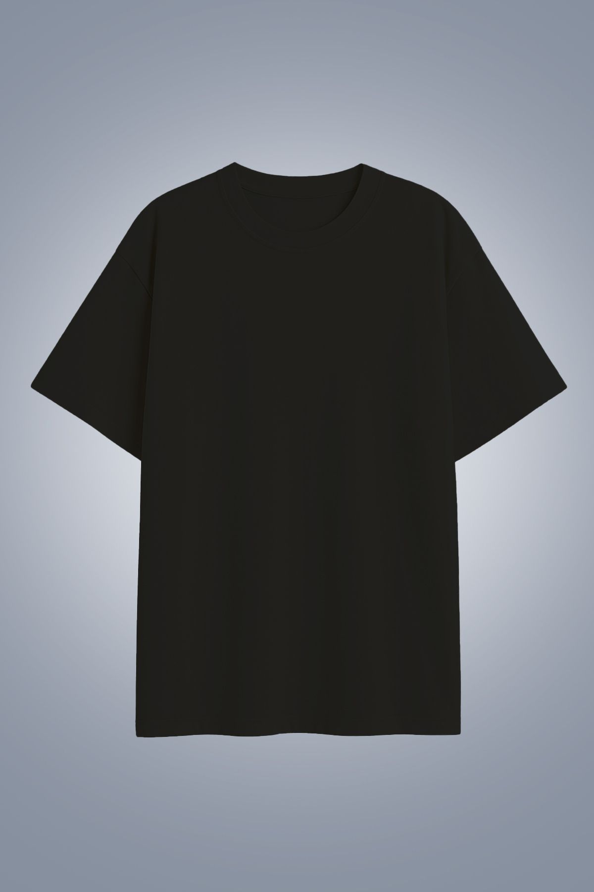 bilcee Kadın Siyah Oversize Tişört 4583