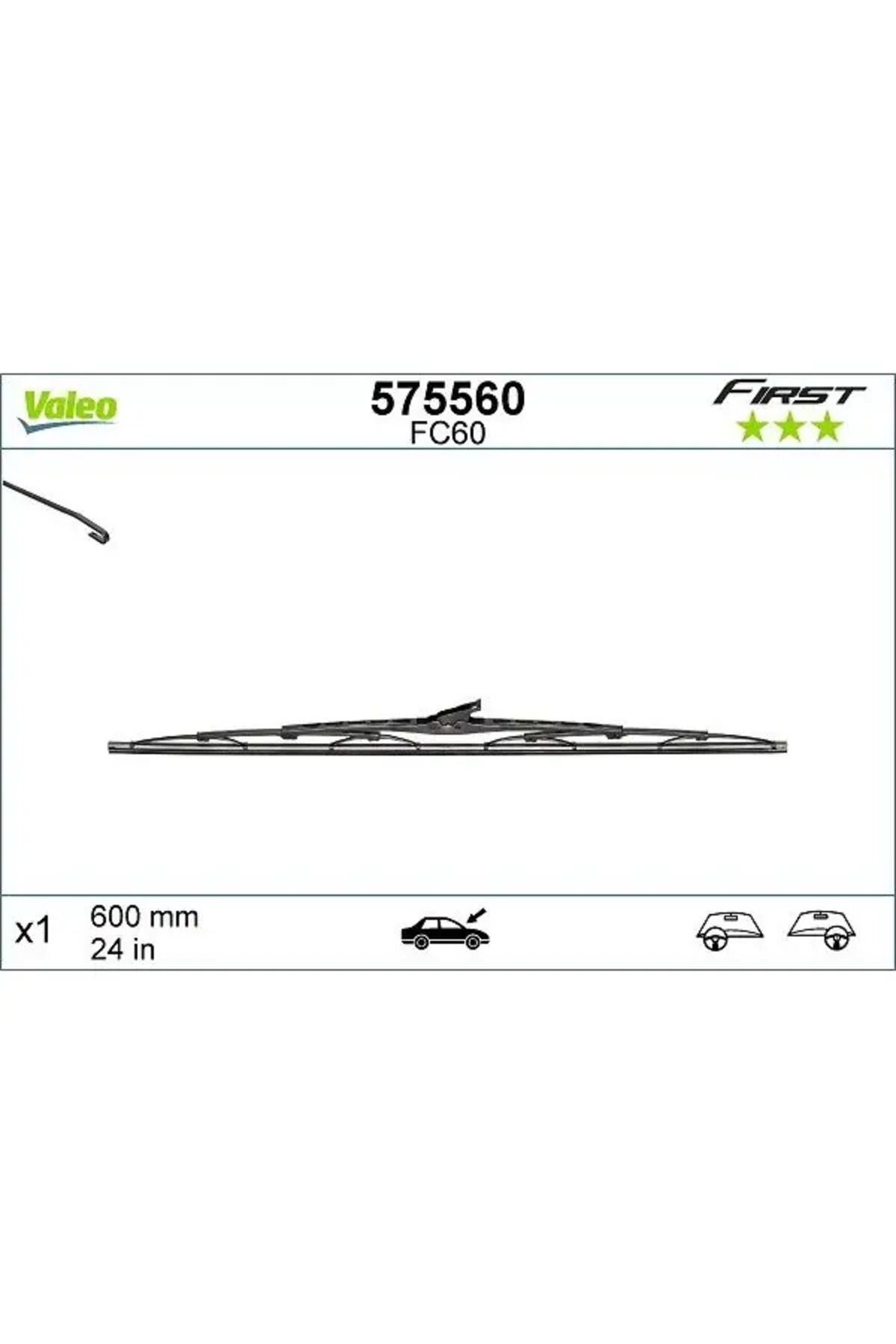 VALEO SILECEK SUPURGESI 600mm (ADET) / (FIRST)
