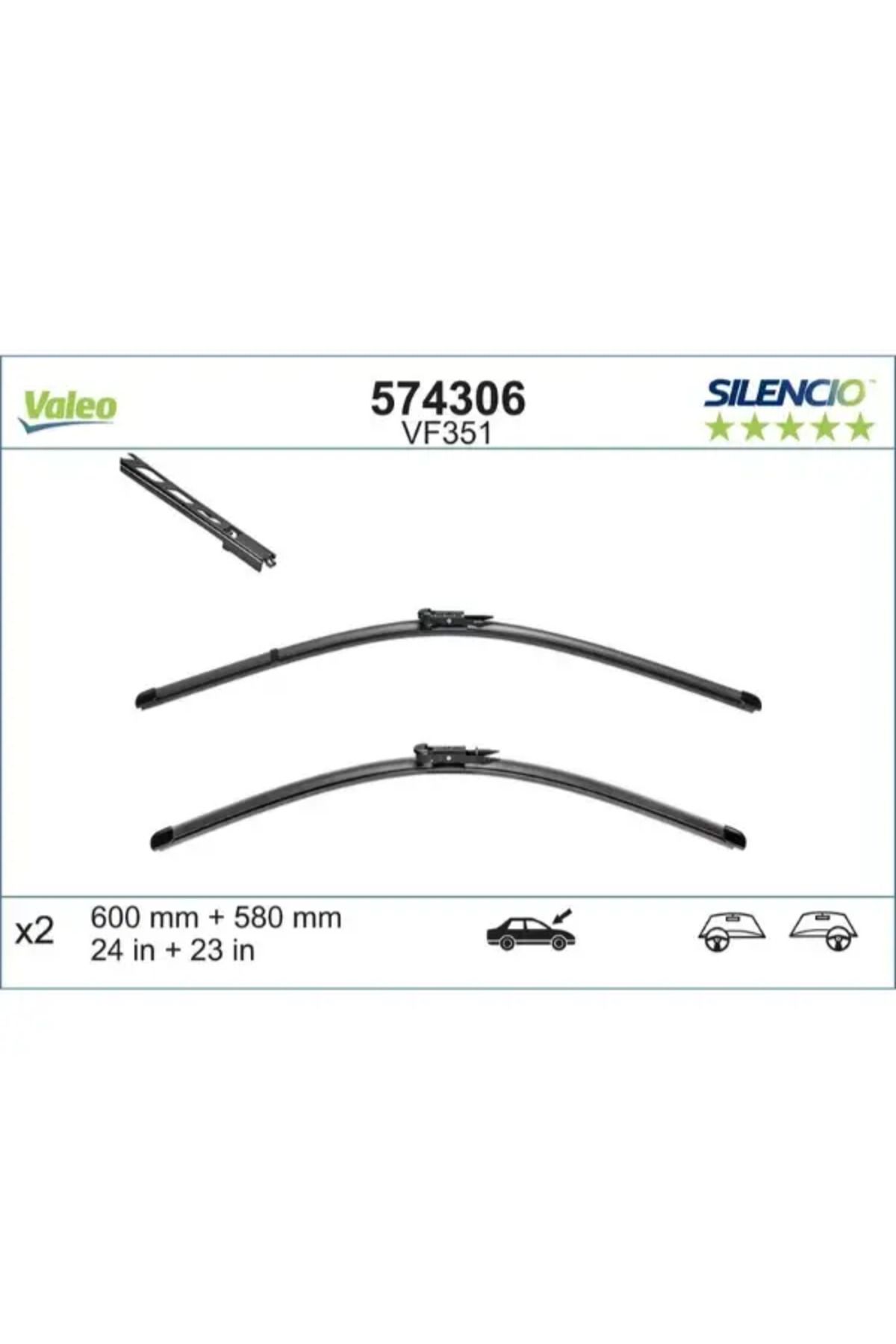 VALEO SILECEK SUPURGESI 600 / 575mm BMW E60 E61 5 SERI 03
