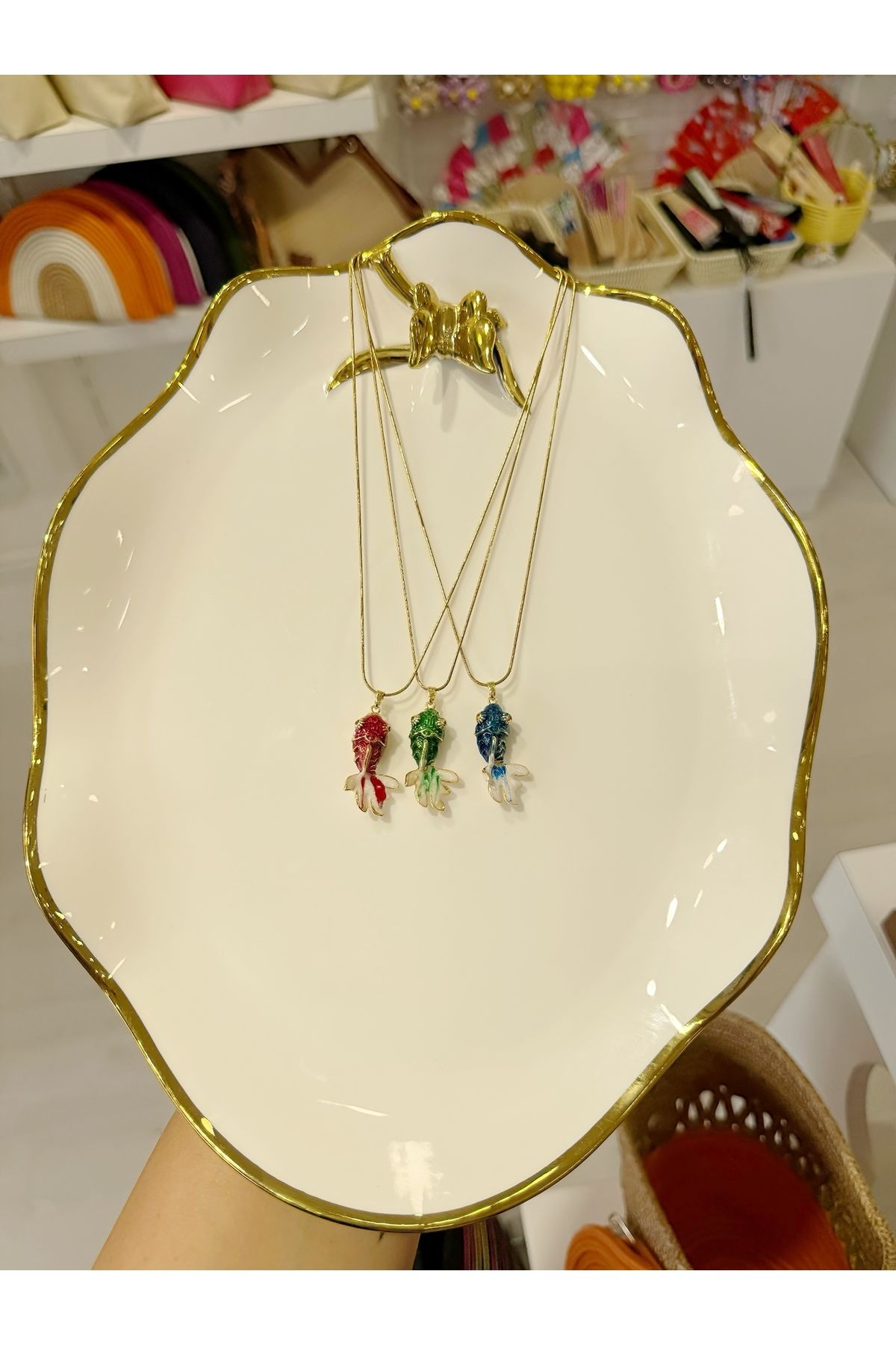 My Violet Accesssories RENKLİ BALIK KOLYE