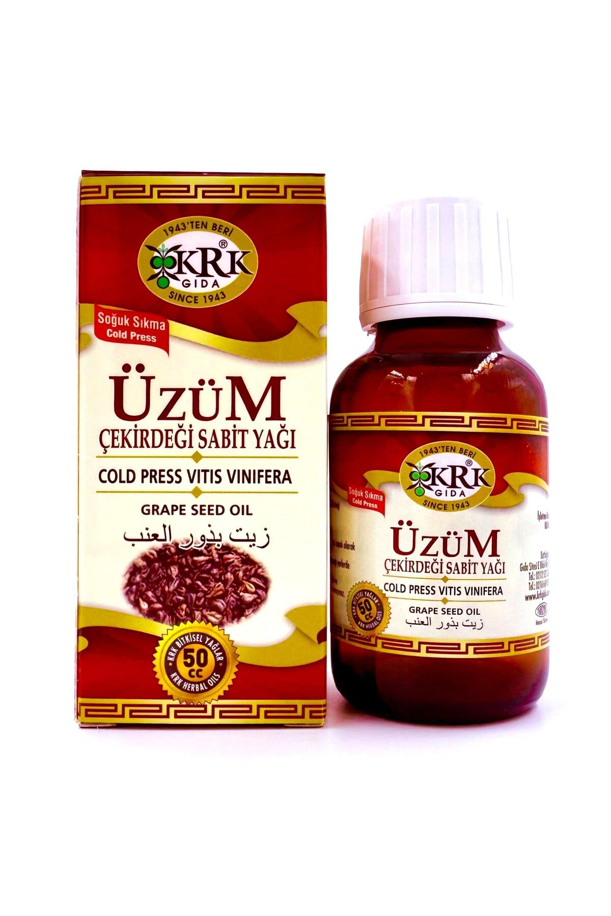 Krk Gıda ÜZÜM ÇEKİRDEĞİ YAĞI 50CC