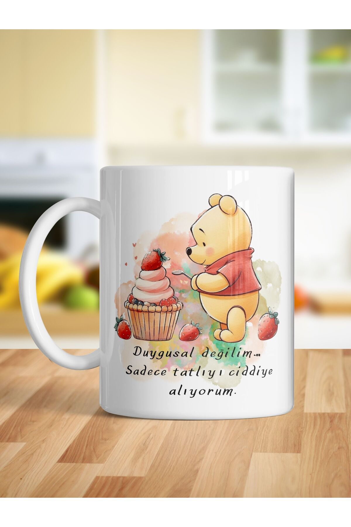 kuphane Tatlıyı Ciddiye Alıyorum Winnie Baskılı Kupa