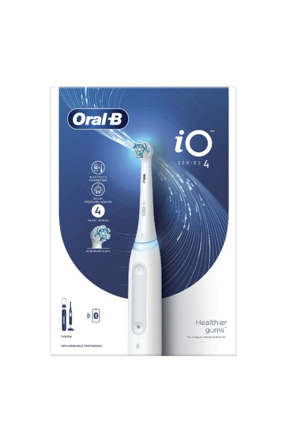 Oral-B-Io 4 Electric Toothbrush With Magnetic And Micro-vibration Technology, Smart Pressure Sensor 1