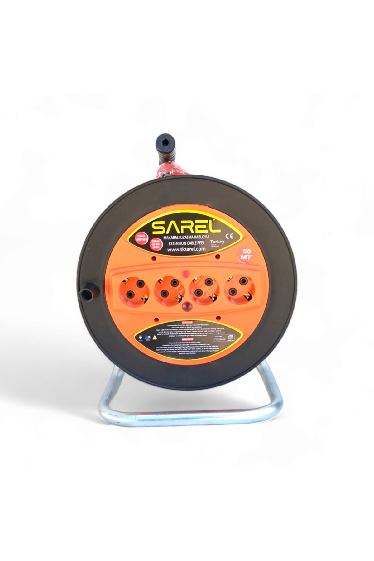 COBI SMART®-Extension cord with drum 50 m, 3 x 2.5 mm, 4 sockets, overload protection - COBI SMART® 9