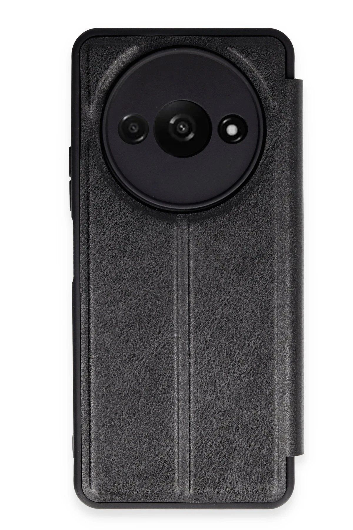 Toptan Bulurum Xiaomi Redmi A3 4G Kılıf Flip Cover - Siyah
