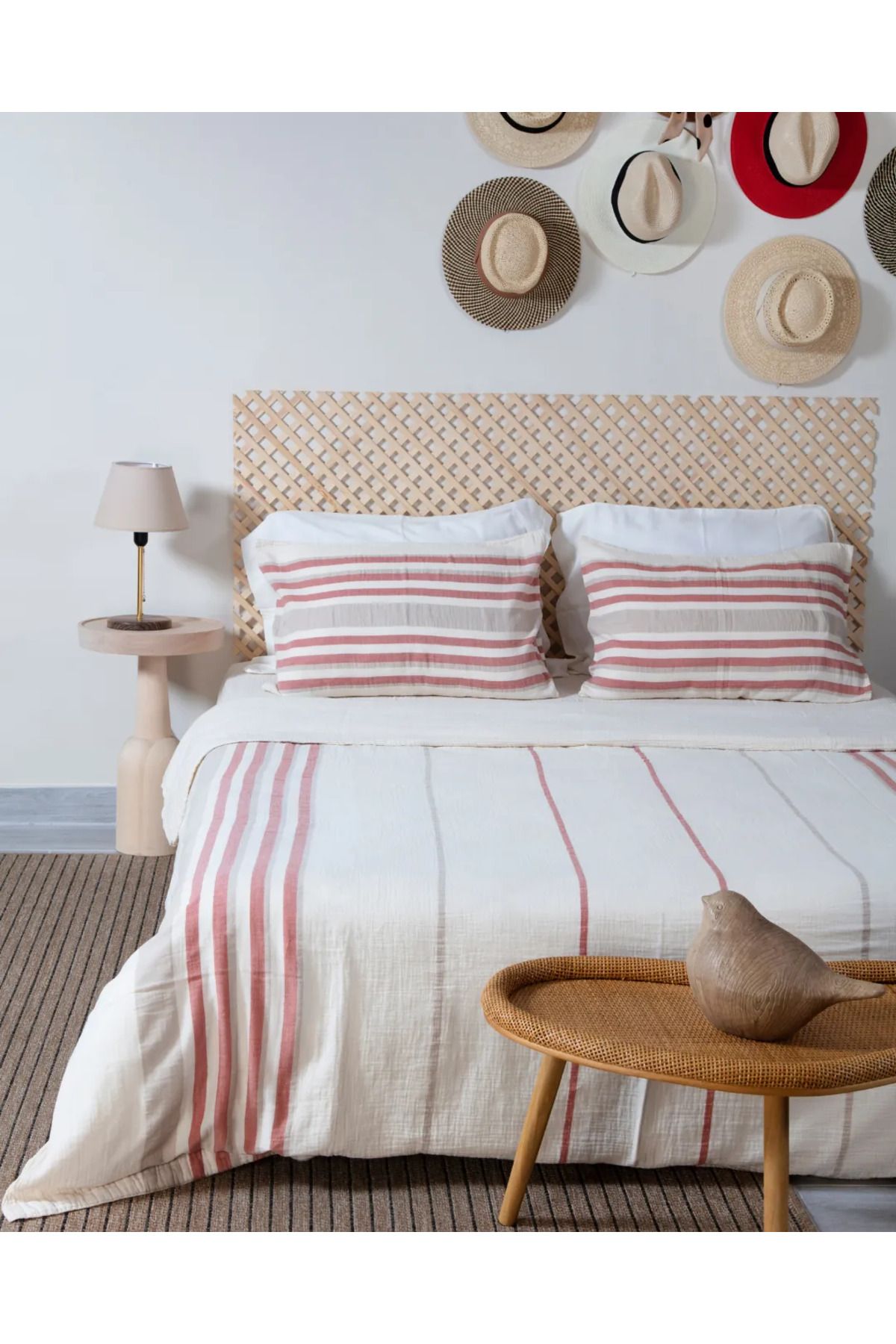 Home Azure Club Rosa Çift Kişilik Müslin Nevresim Takımı