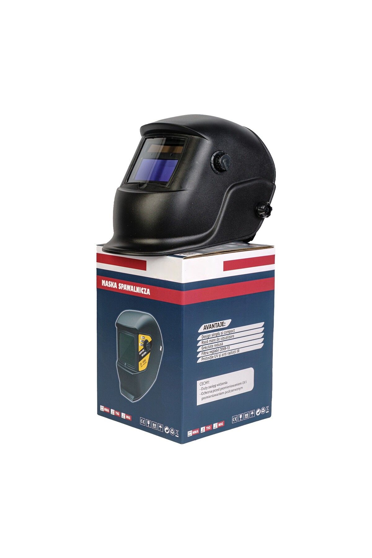 COBI SMART®-Automatic welding mask with crystals, 3 settings, model 433E, pink color – COBI SMART® 3