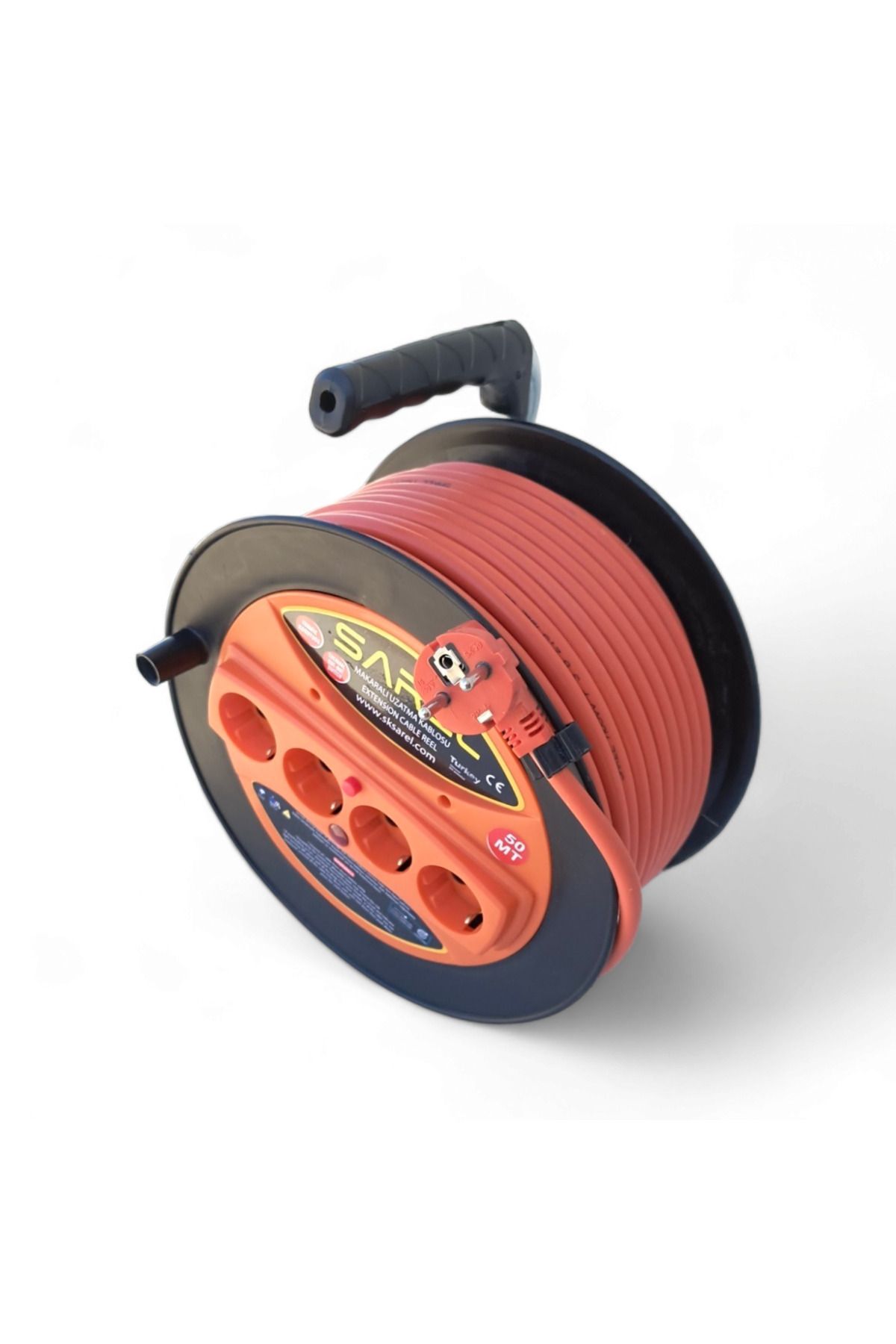COBI SMART®-Extension cord reel 3x2.5 mm², 20 m, 4 sockets, overload protection 6