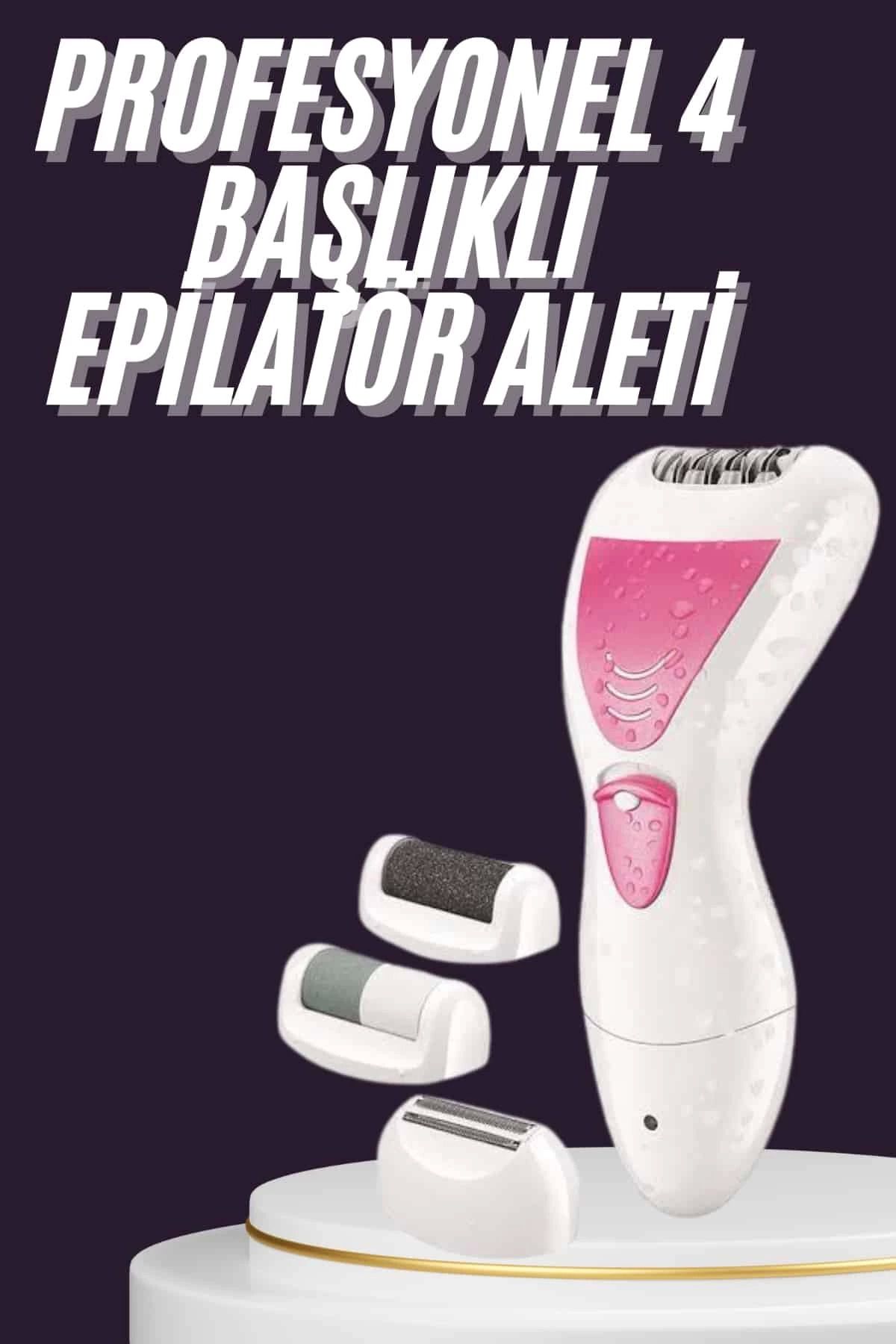 Modafiks 4 Başlıklı Lazer Öncesi Kısaltma Epilasyon Aleti Epilatör Çok Amaçlı