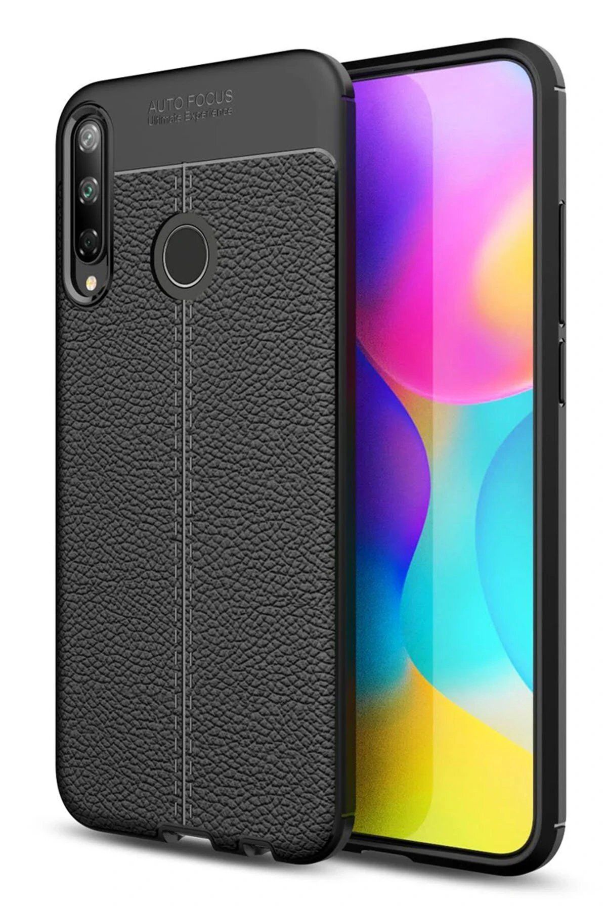 Toptan Bulurum Huawei P40 Lite E Kılıf Auto Focus Kapak - Siyah