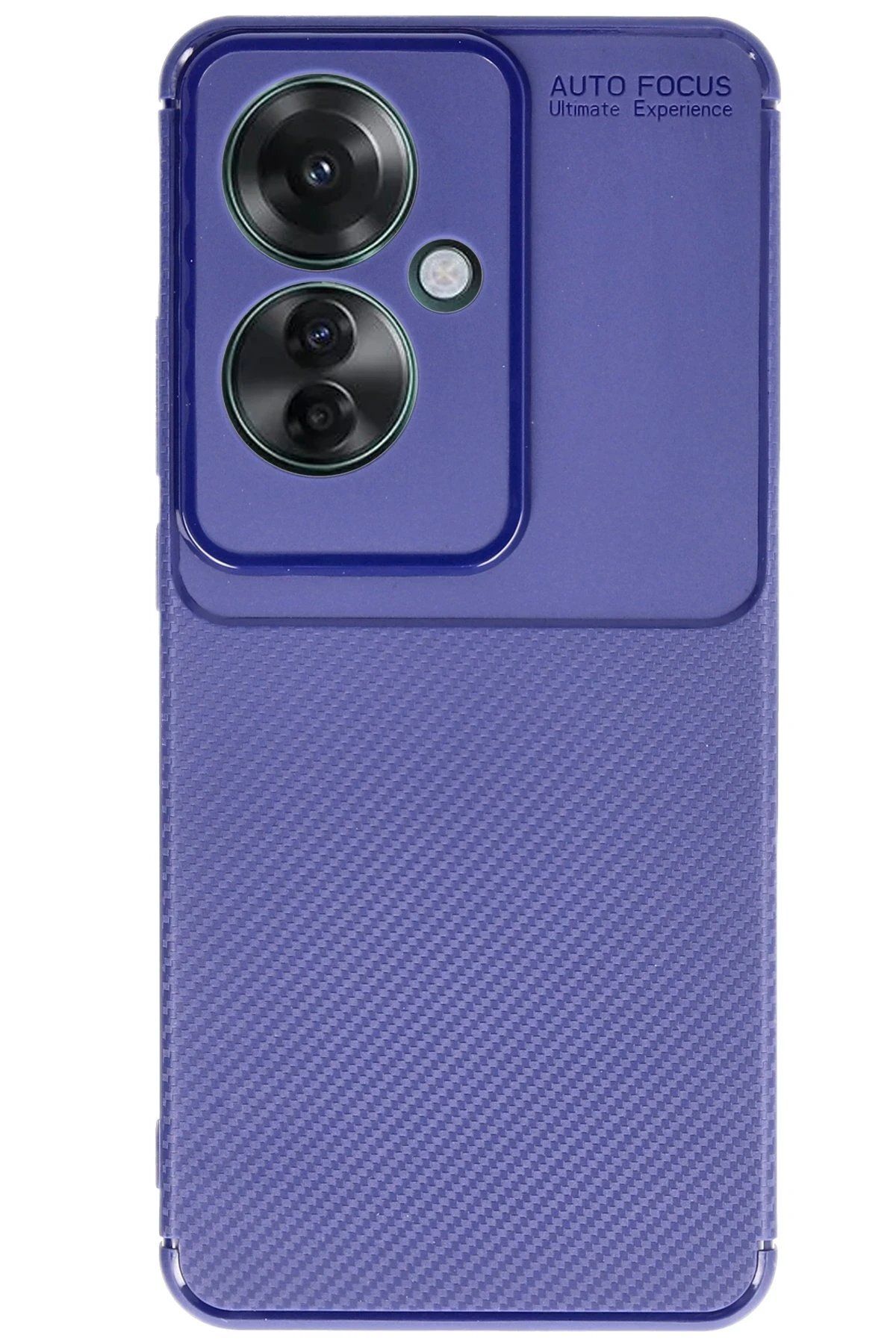 Toptan Bulurum Oppo Reno 11F Kılıf Auto Focus Karbon Kapak - Lacivert