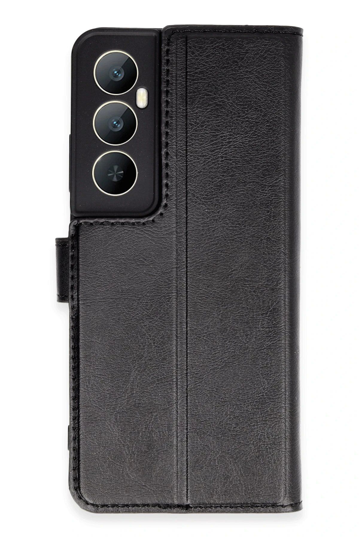 Toptan Bulurum Realme C65 Kılıf Trend S Plus Kapaklı Kılıf - Siyah