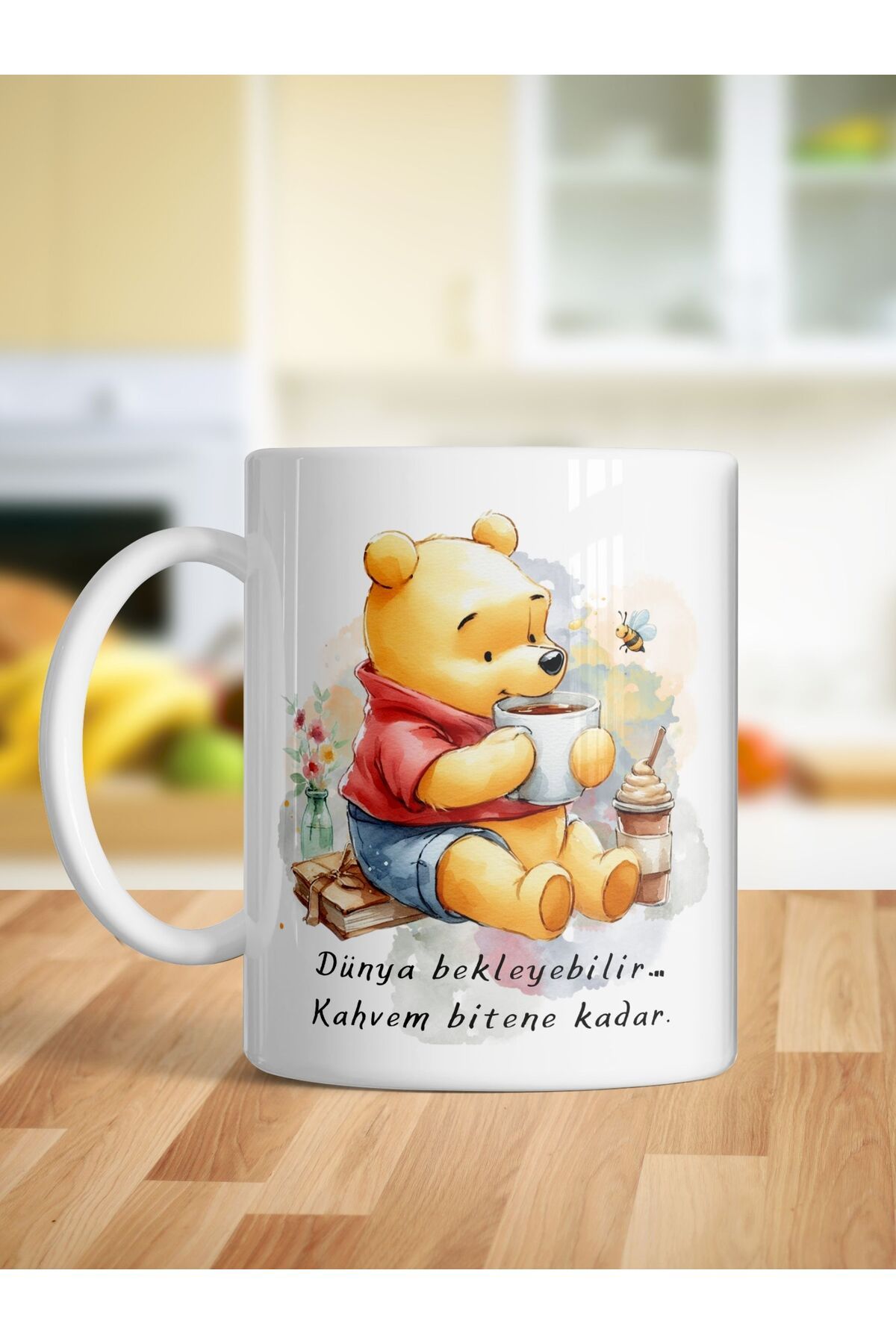 kuphane Kahvem Bitene Kadar Winnie Baskılı Mizahi Kupa