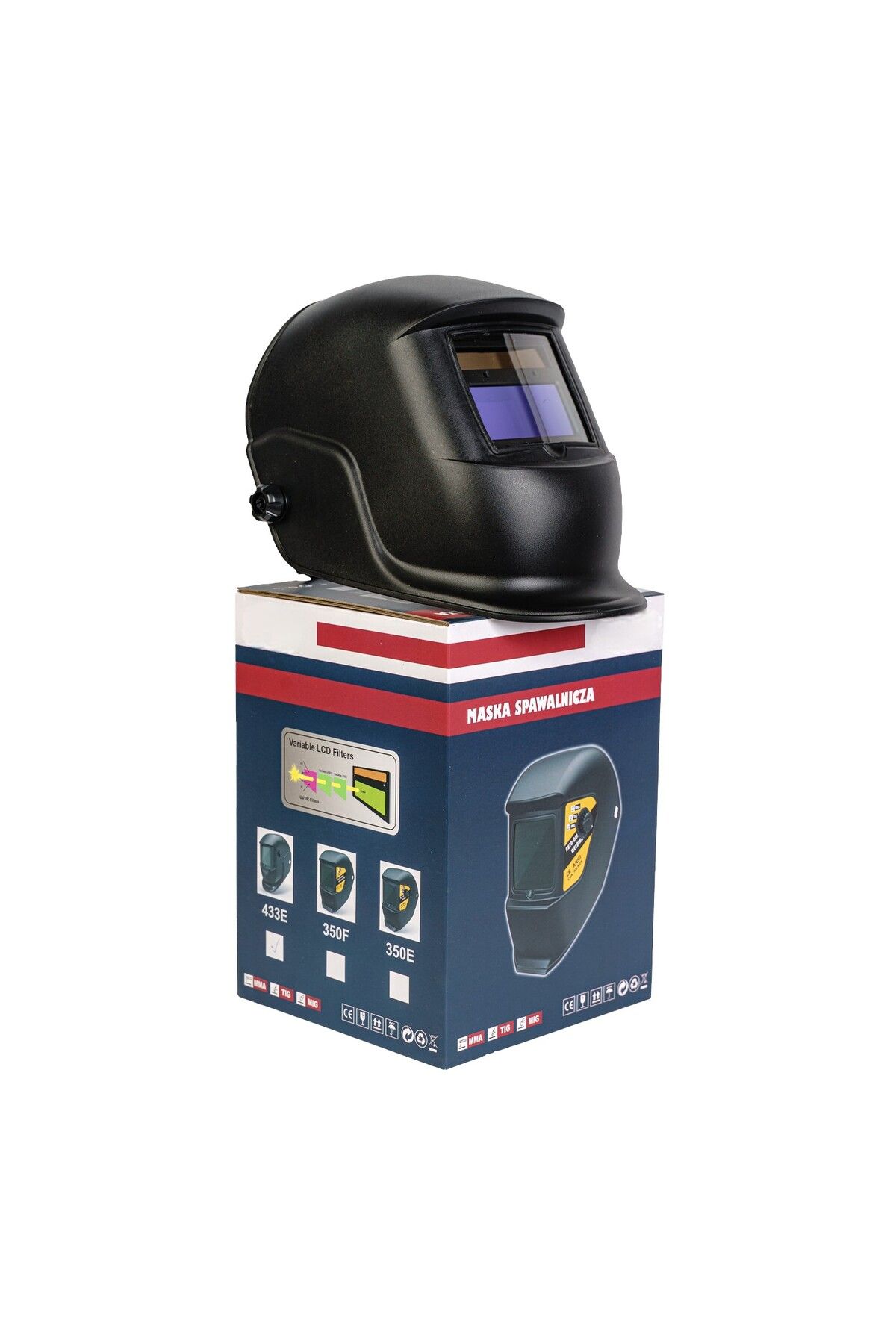 COBI SMART®-Automatic welding mask with crystals, 3 settings, model 433E, pink color – COBI SMART® 4