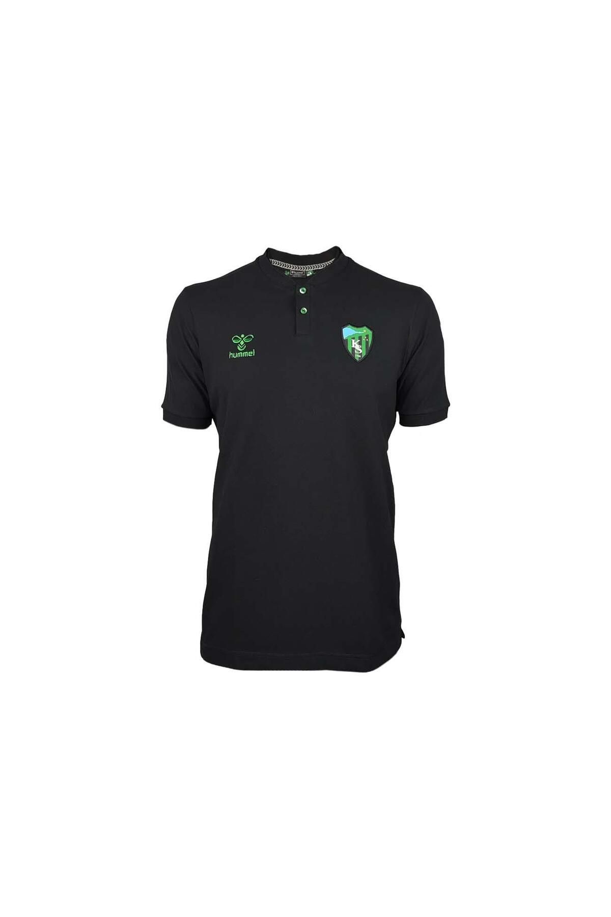 hummel Kocaelispor Hml Çocuk Armin Pamuklu Bebe Yaka Tişört Siyah