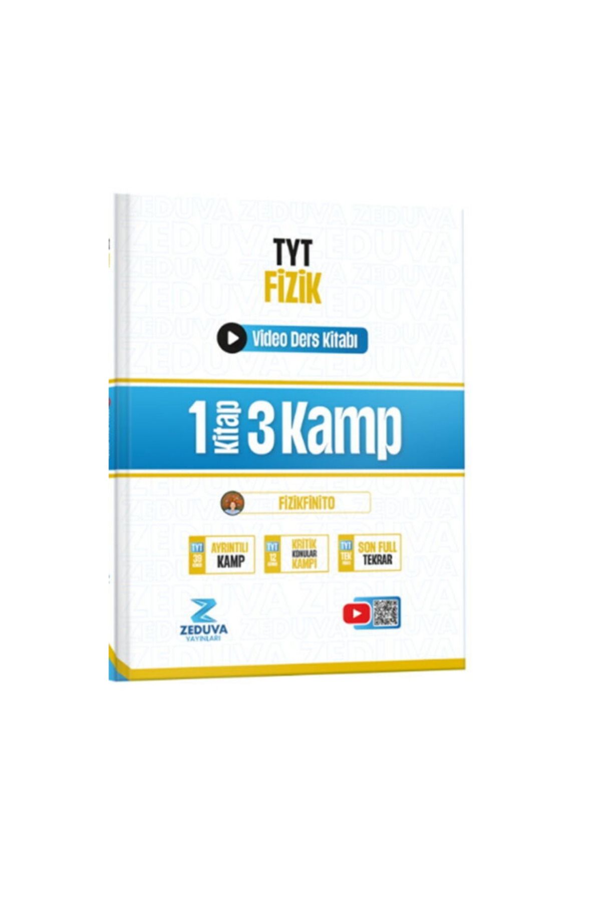 Marsis Yayınları 2026 Zeduva Yayınları Fizikfinito TYT Fizik 1 Kitap 3 Kamp Video Ders Kitabı