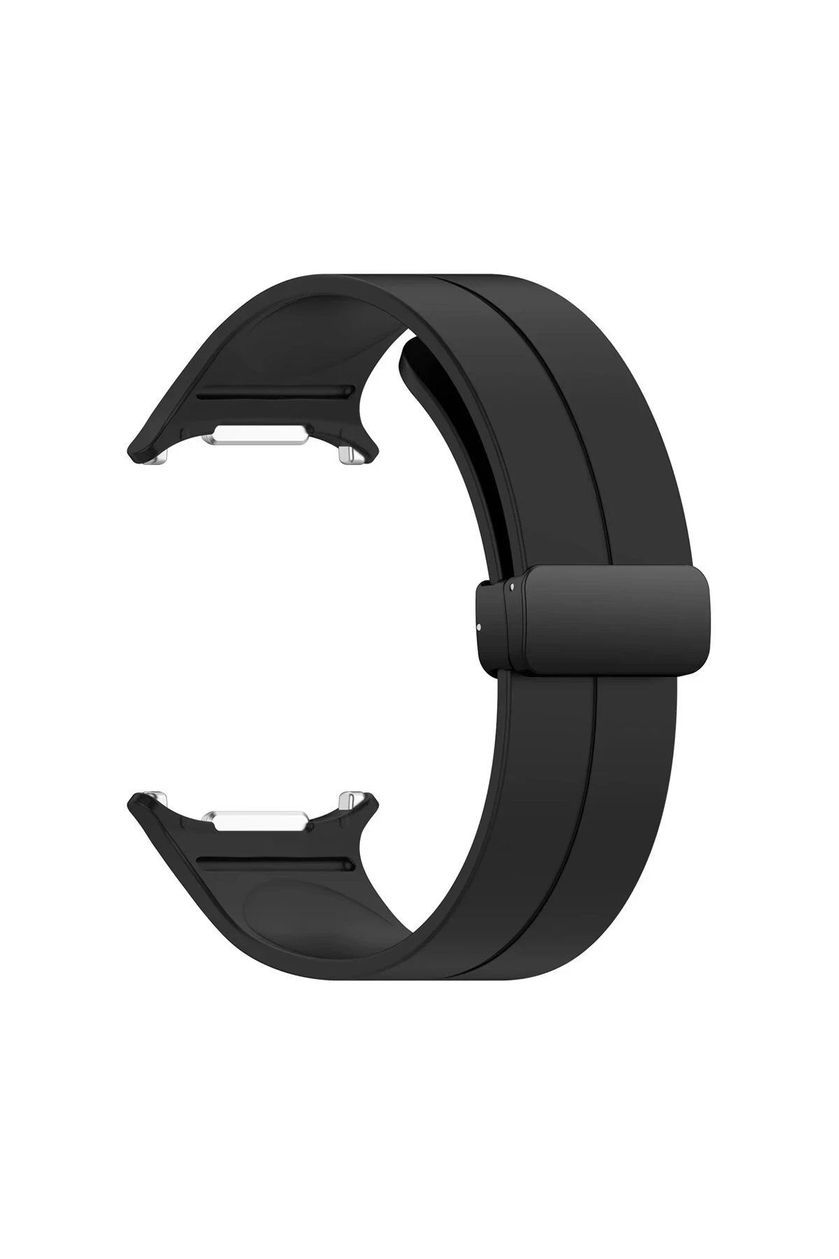 Toptan Bulurum Watch 7 Ultra Uyumlu KR418 Tender Silikon Kordon - Siyah