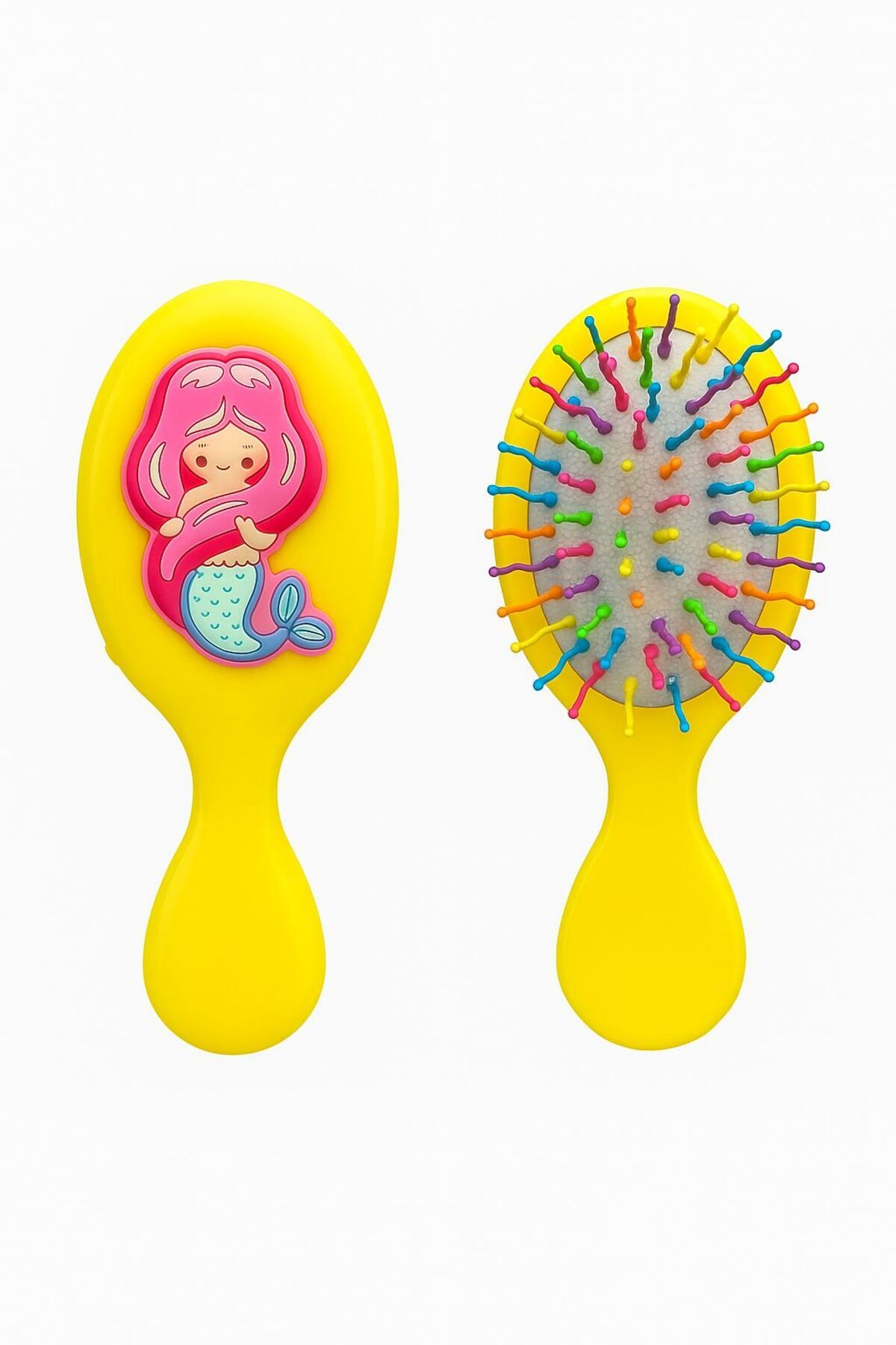 Pico Baby Sarı Denizkızı Desenli Kız Çocuk Tarak 14cm