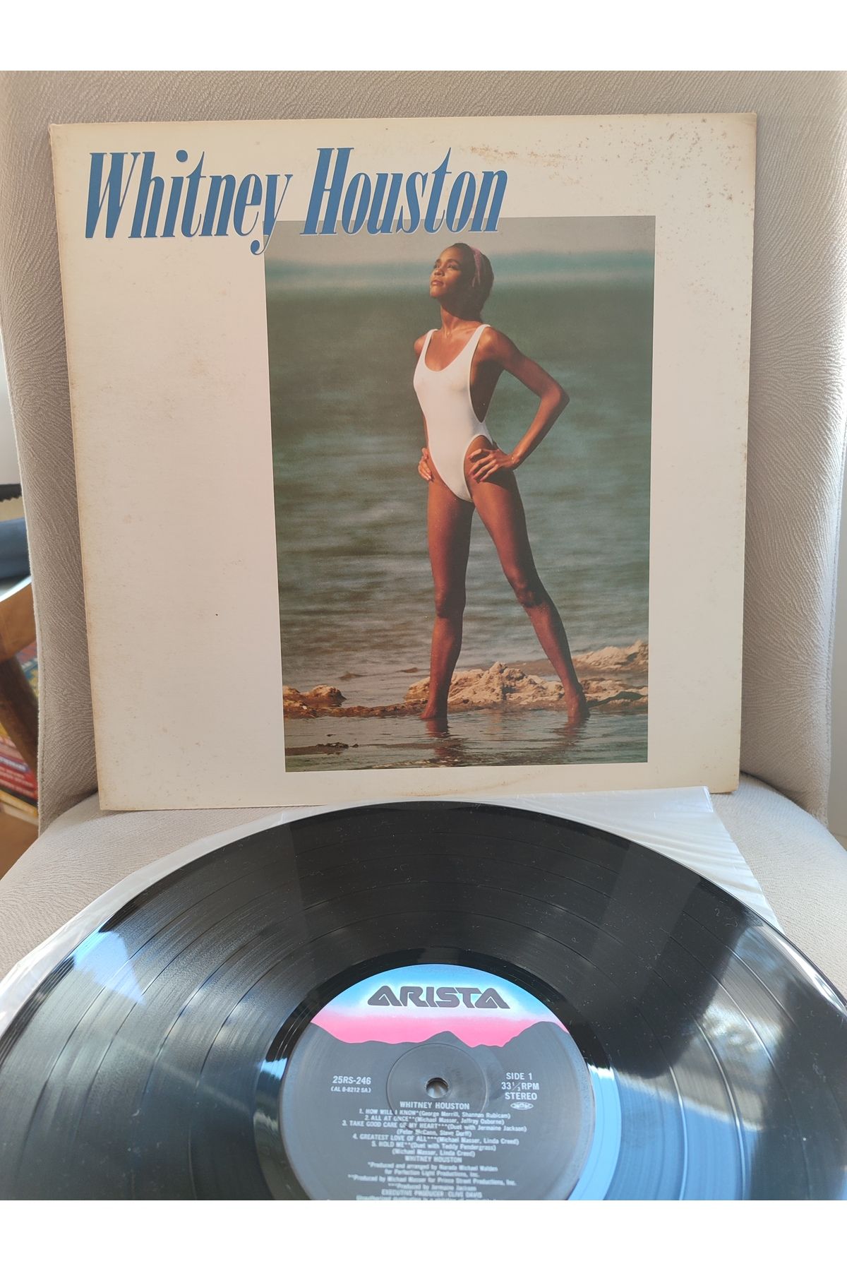 Plakperest WHITNEY HOUSTON - Whitney Houston - 1986 Japonya Basım LP Plak Albüm 2.el