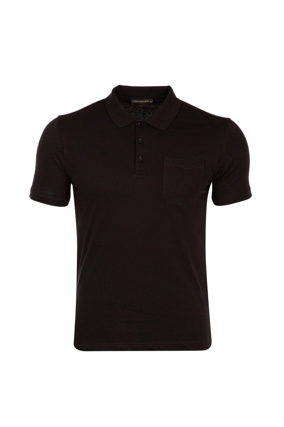 Tony Montana Polo Yaka Cepli %100 Pamuk Penye Büyük Beden T-Shirt-PS-36107