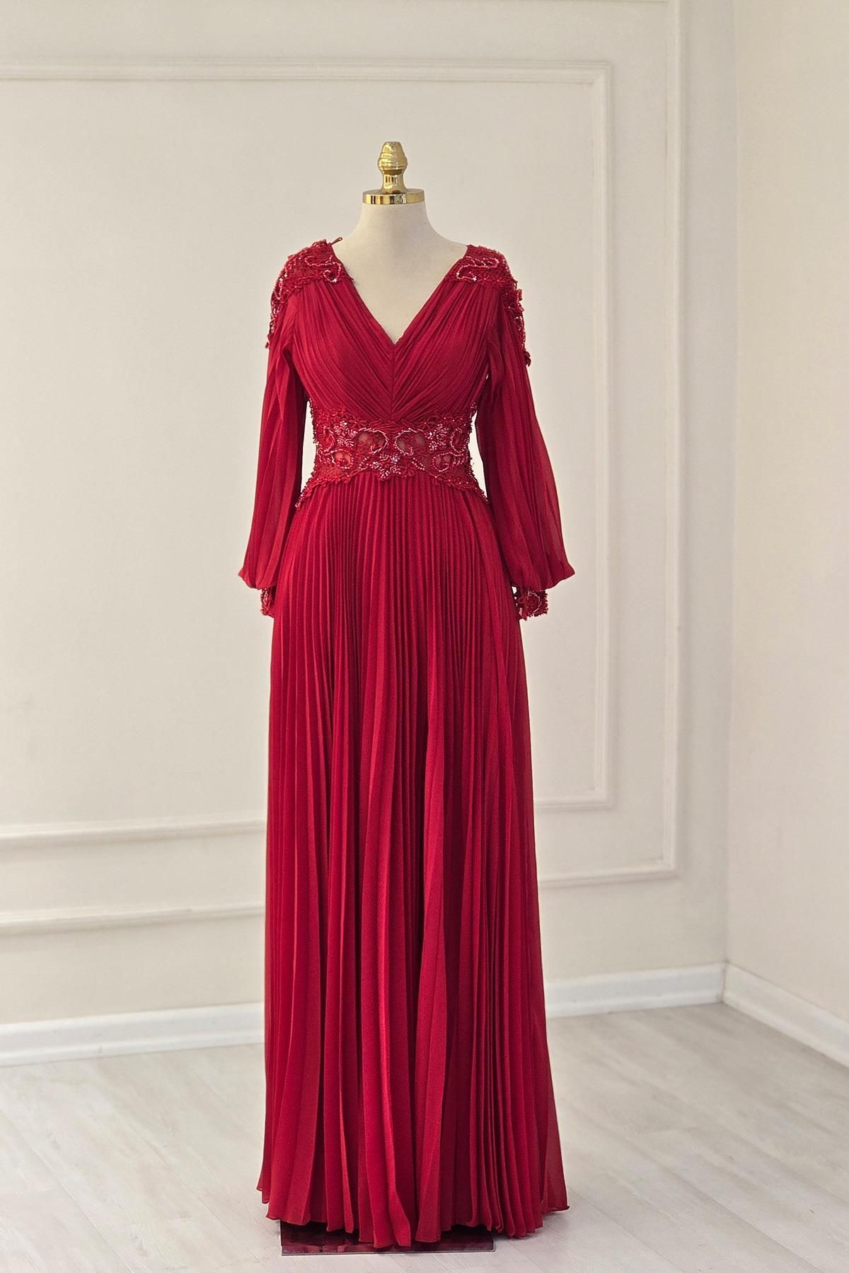 Yonca Moda Evi Kırmızı 2711 ABİYE
