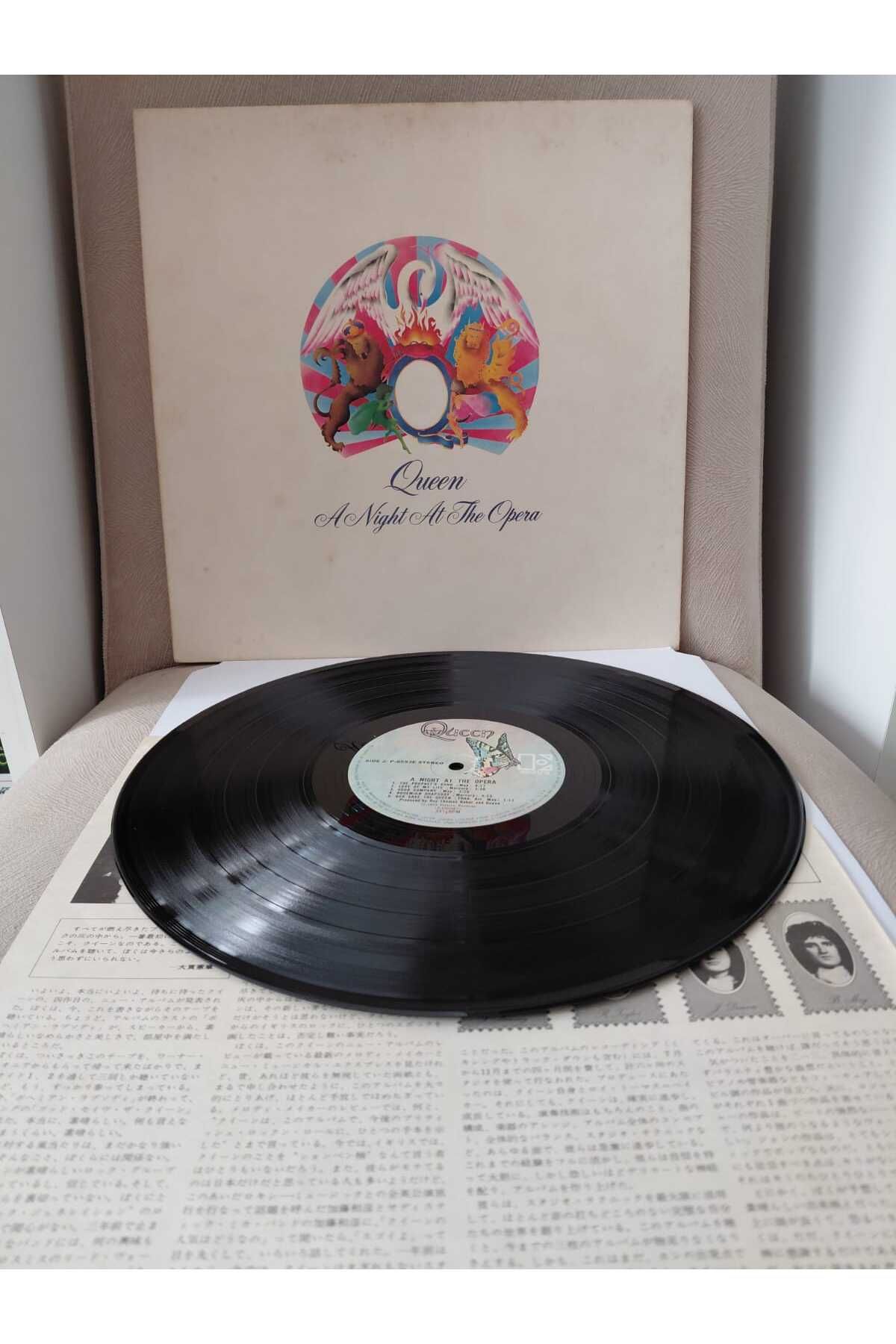 Plakperest Queen – A Night At The Opera - 1981 Japonya Basım LP Plak-2.el