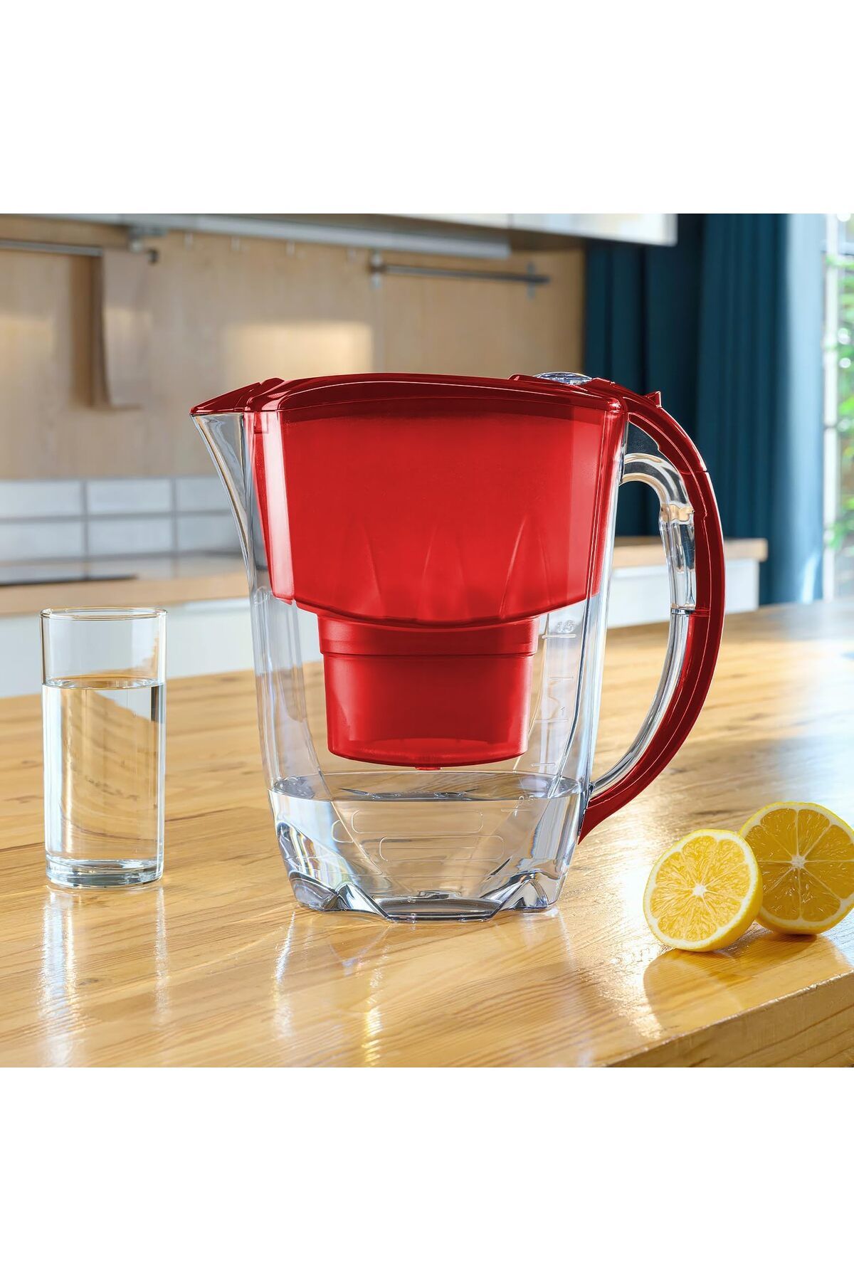 Aquaphor-Amethyst Water Filter Jug with 1 X MAXFOR+ Filter 200L - Capacity 2.8L - Red 9