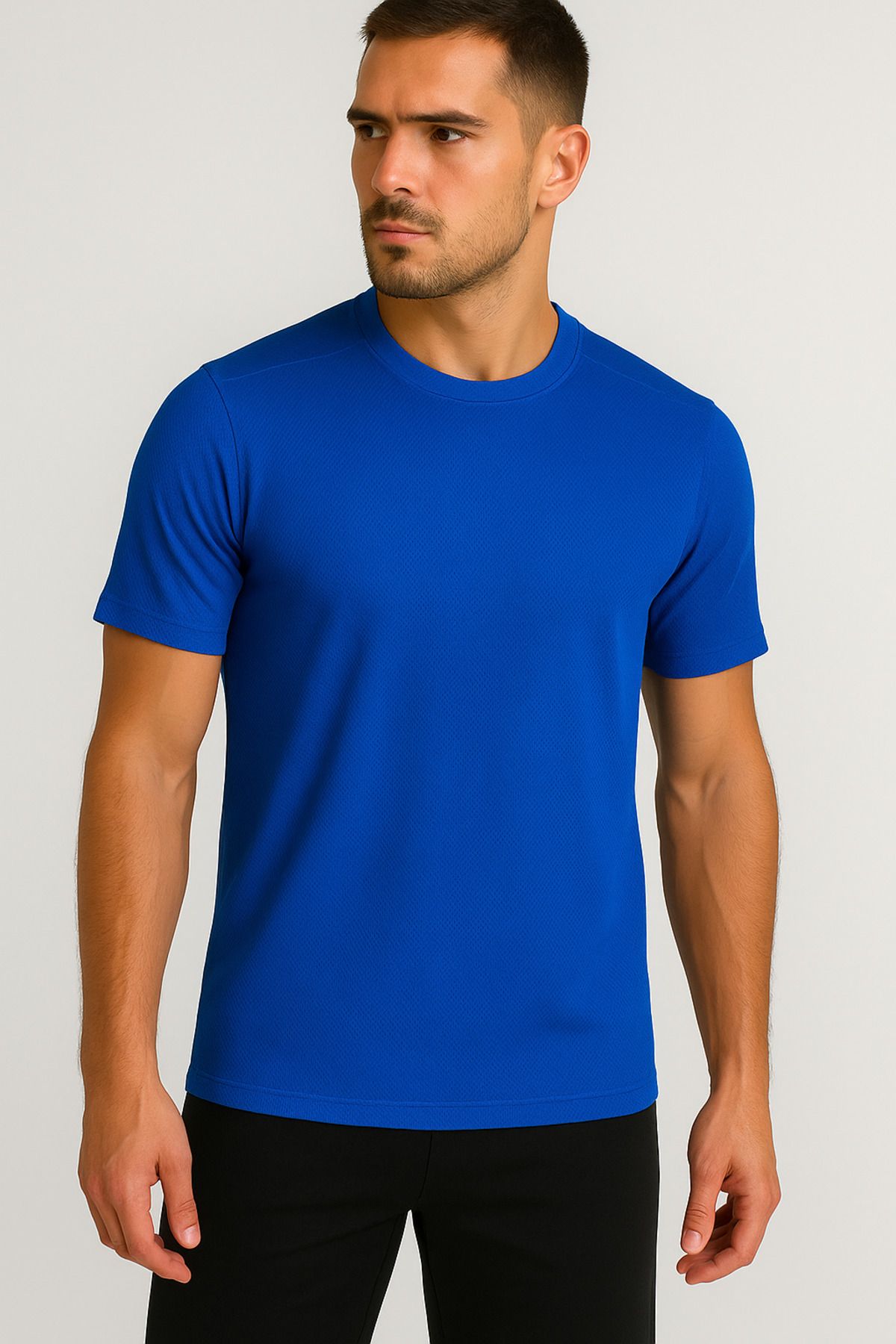 KaeLaurean Erkek Performans Spor Tişört Hızlı Kuruyan Esnek ve Dayanıklı Kumaş Nem Emici Spor T-Shirt