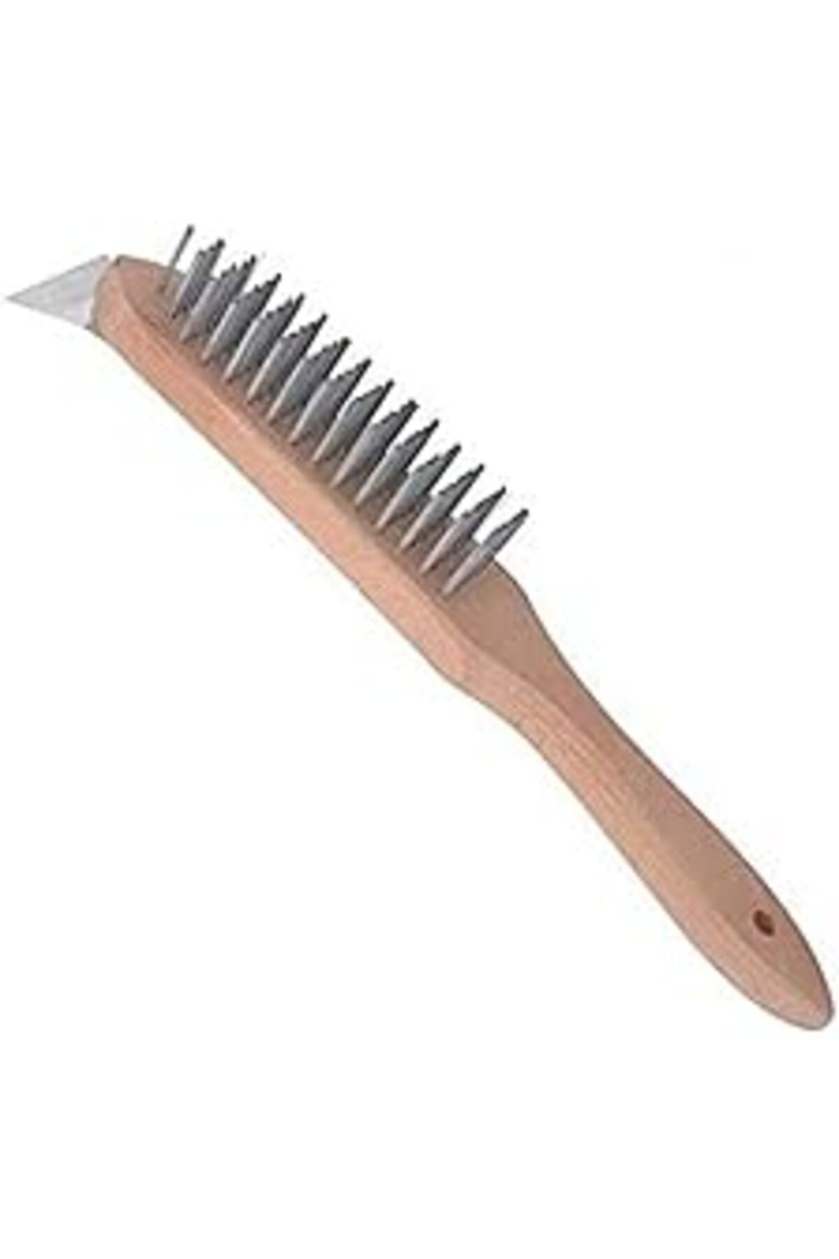 TBSProjects Wert W 2771 Tel Fırça, Ahşap Saplı, Gri