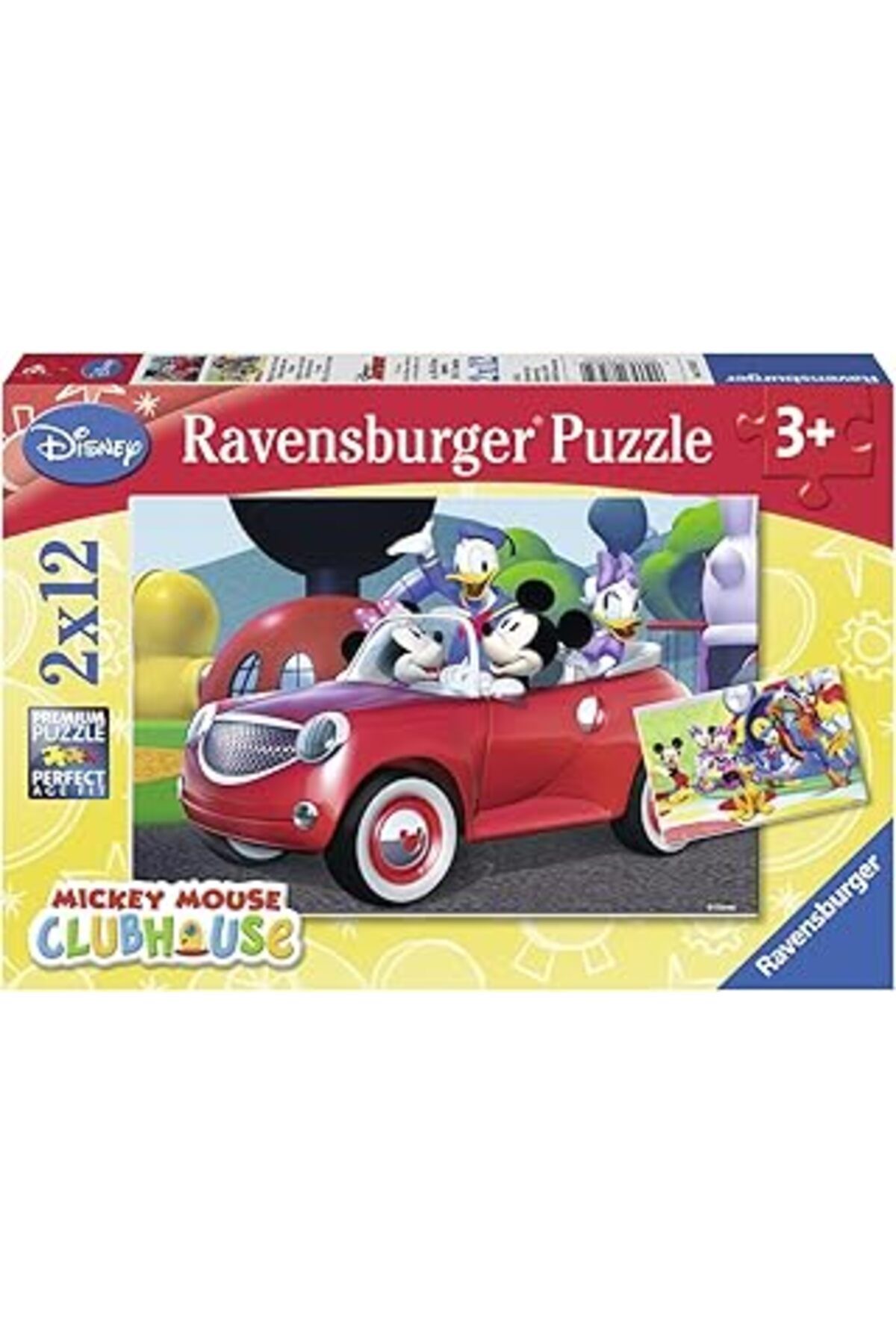 Pazarcan Ravensburger Wd Mickey Mousse 2X12P Yapboz 75652