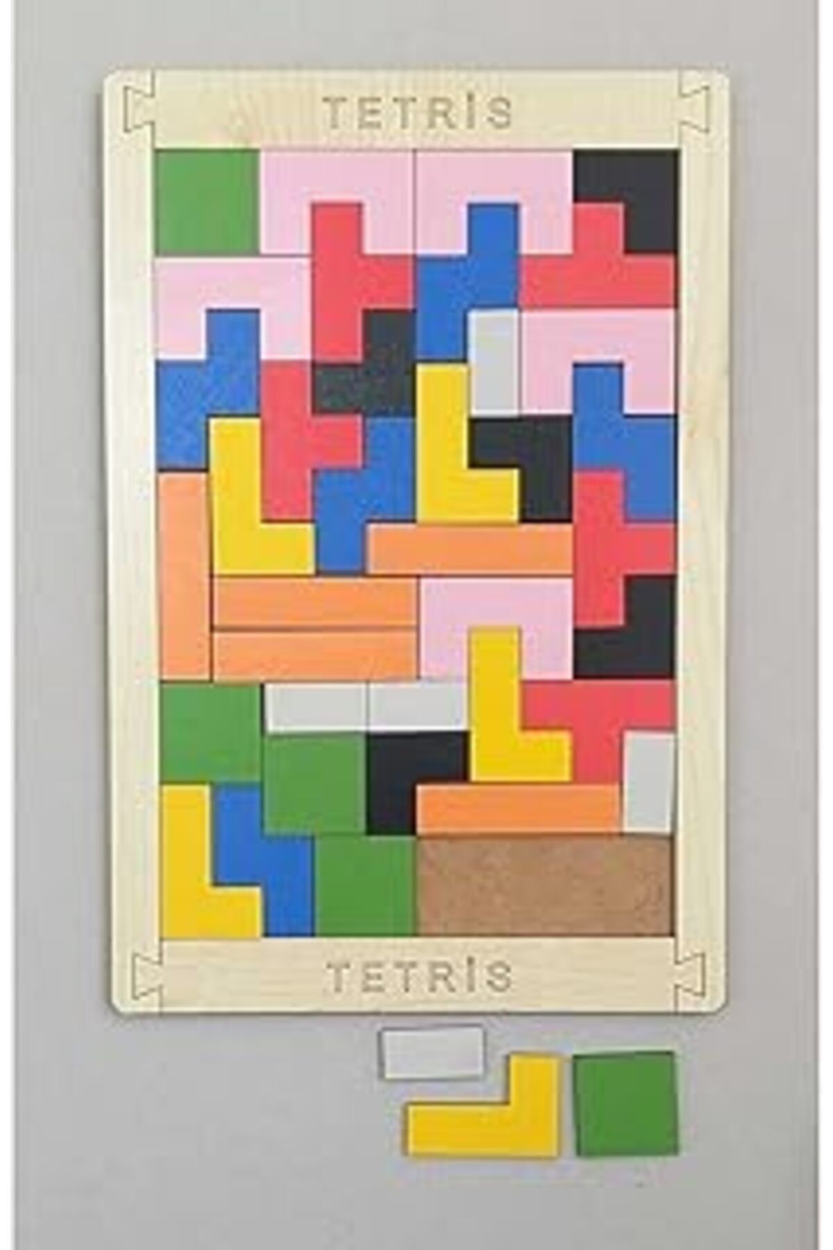 Qedii Edk Zeka Ahşap Blok Tetris Oyunu