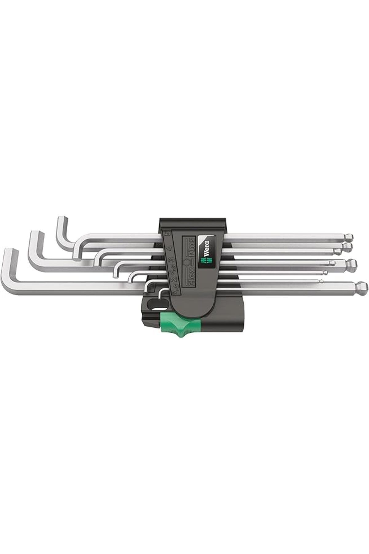 Karachil Wera 950 Pkls/9 Sm Sb L Anahtar Seti, Metrik, Krom Kaplama, 9 Parça, 05073594001