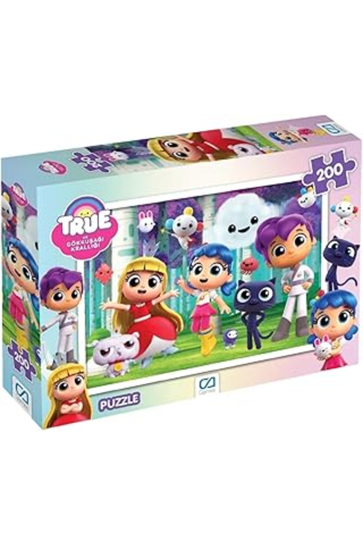 Pazarcan Ca Games True Ve Gökkuşağı Krallığı Lisanslı 200 Parça 33X48Cm Çocuk Puzzle Yapboz Serisi
