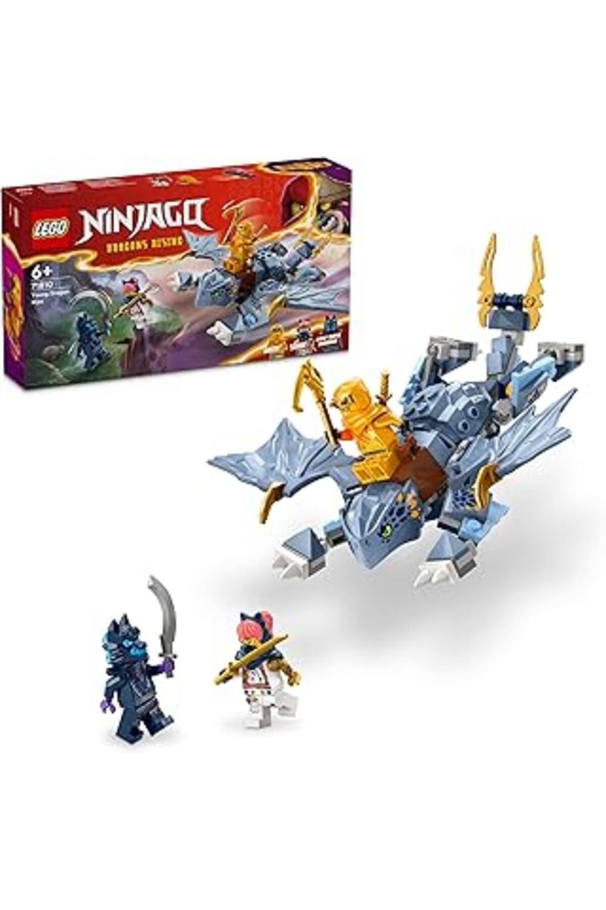Qedii Lego Ninjago Genç Ejderha Riyu 71810-6 Yaş Ve Üzeri Çocuklar Için 3 Ninja Minifigürü İçeren Yaratıc