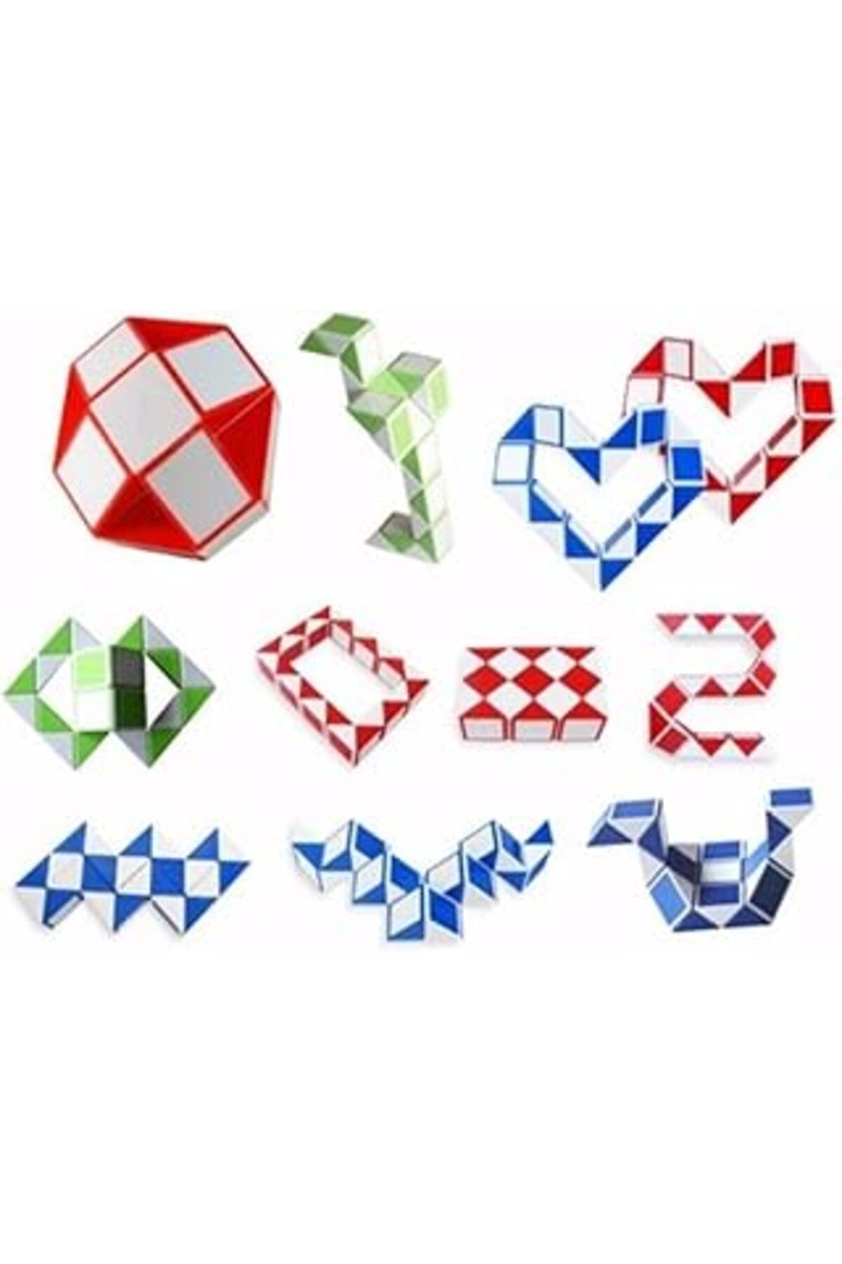 Karachil 24 Parça Magic Snake Rubik Yılan Zeka Küpü Küçük Boy Bambmnm268