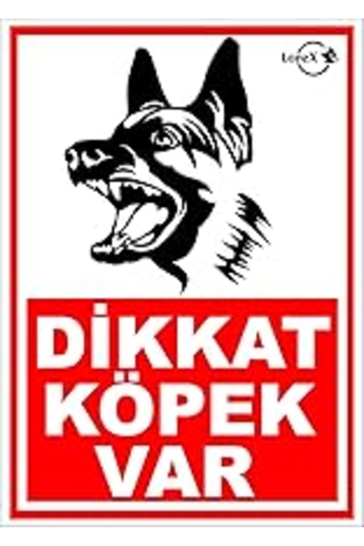 Karachil Lorex Dikkat Köpek Var Pvc Uyarı Levhası