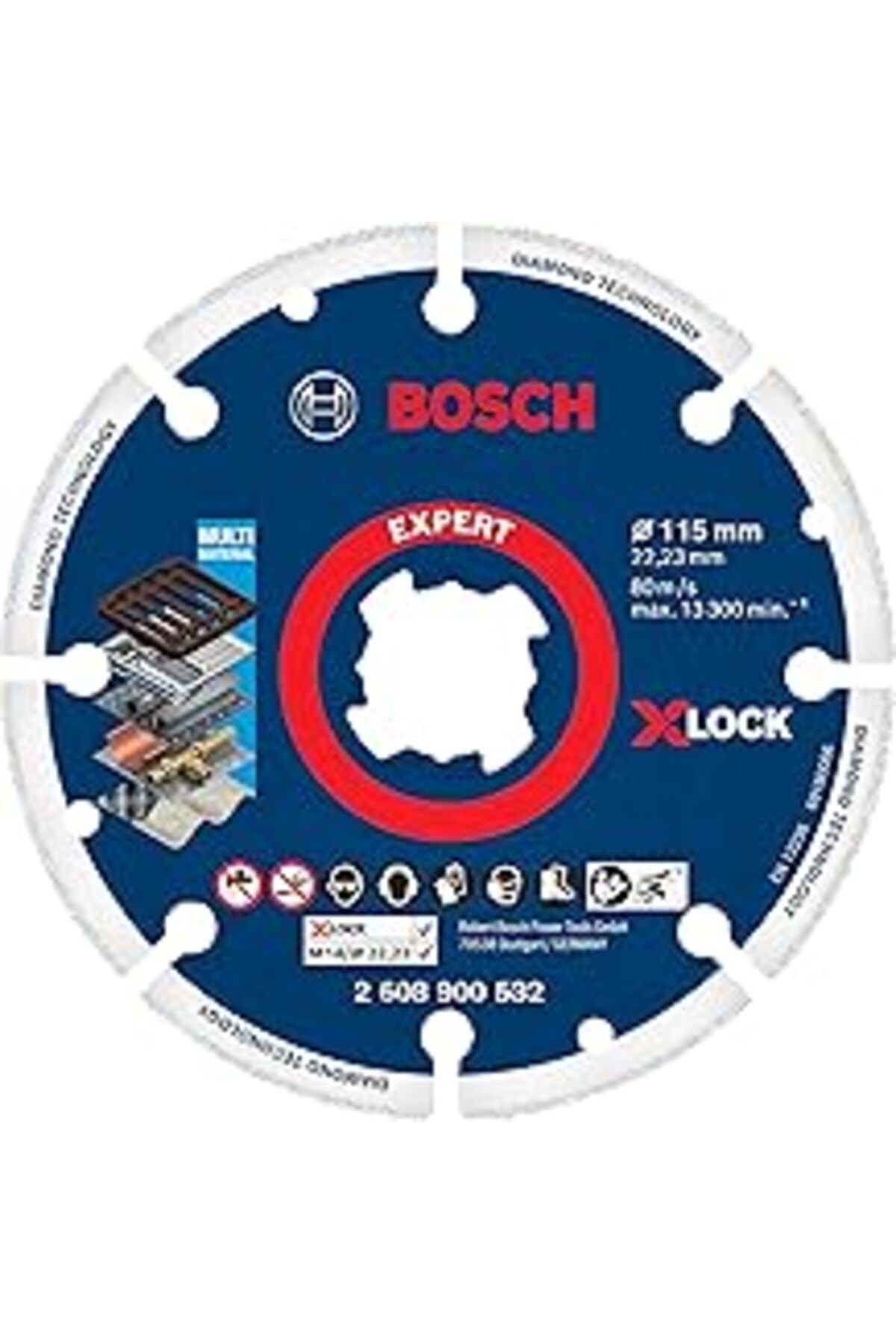 TBSProjects 1X Expert Metal Wheel X-Lock Kesme Diski 115 Mm (Dökme Demir, Paslanmaz Çelik, Çelik, Demir Içermey