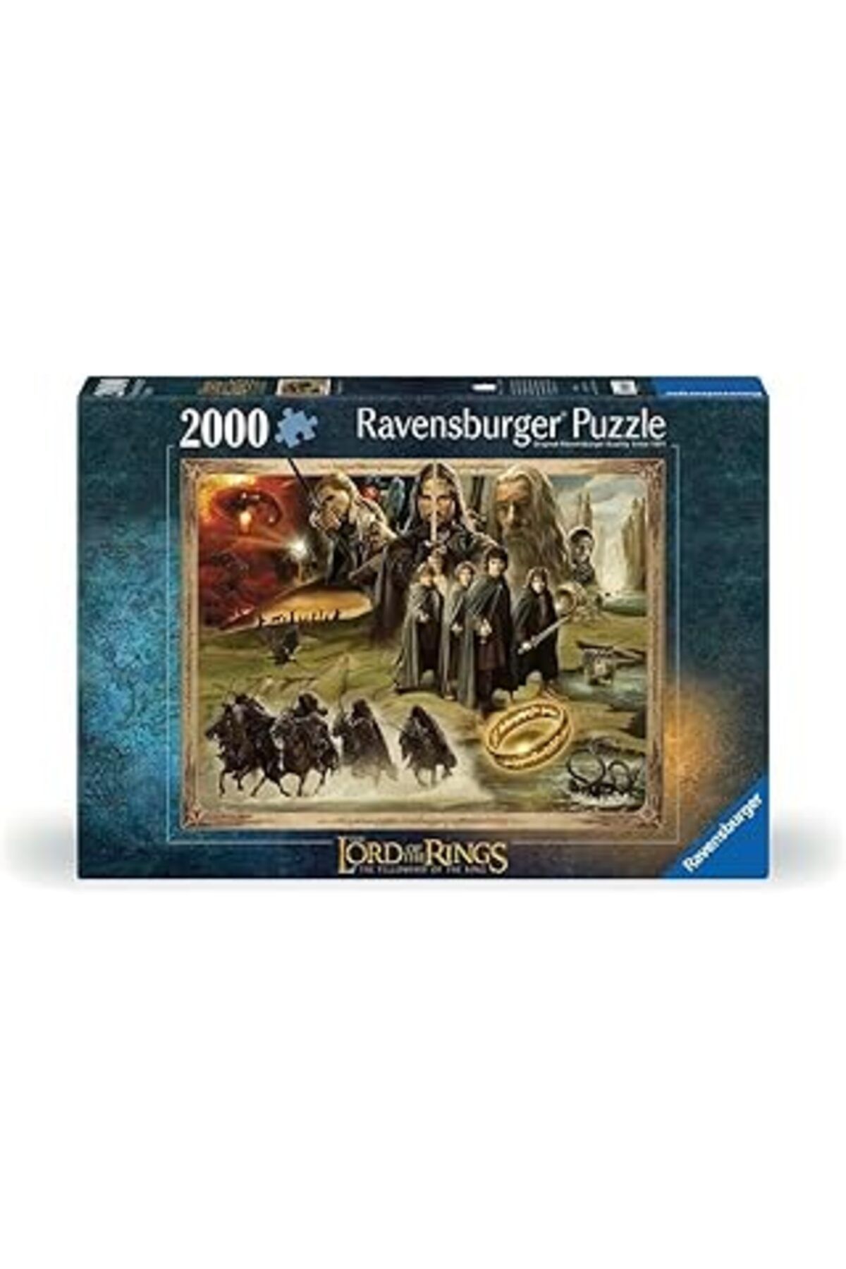 Qedii Ravensburger 169276 2000 Parçalı Puzzle Lotr Yüzük Kardeşliği, Renkli