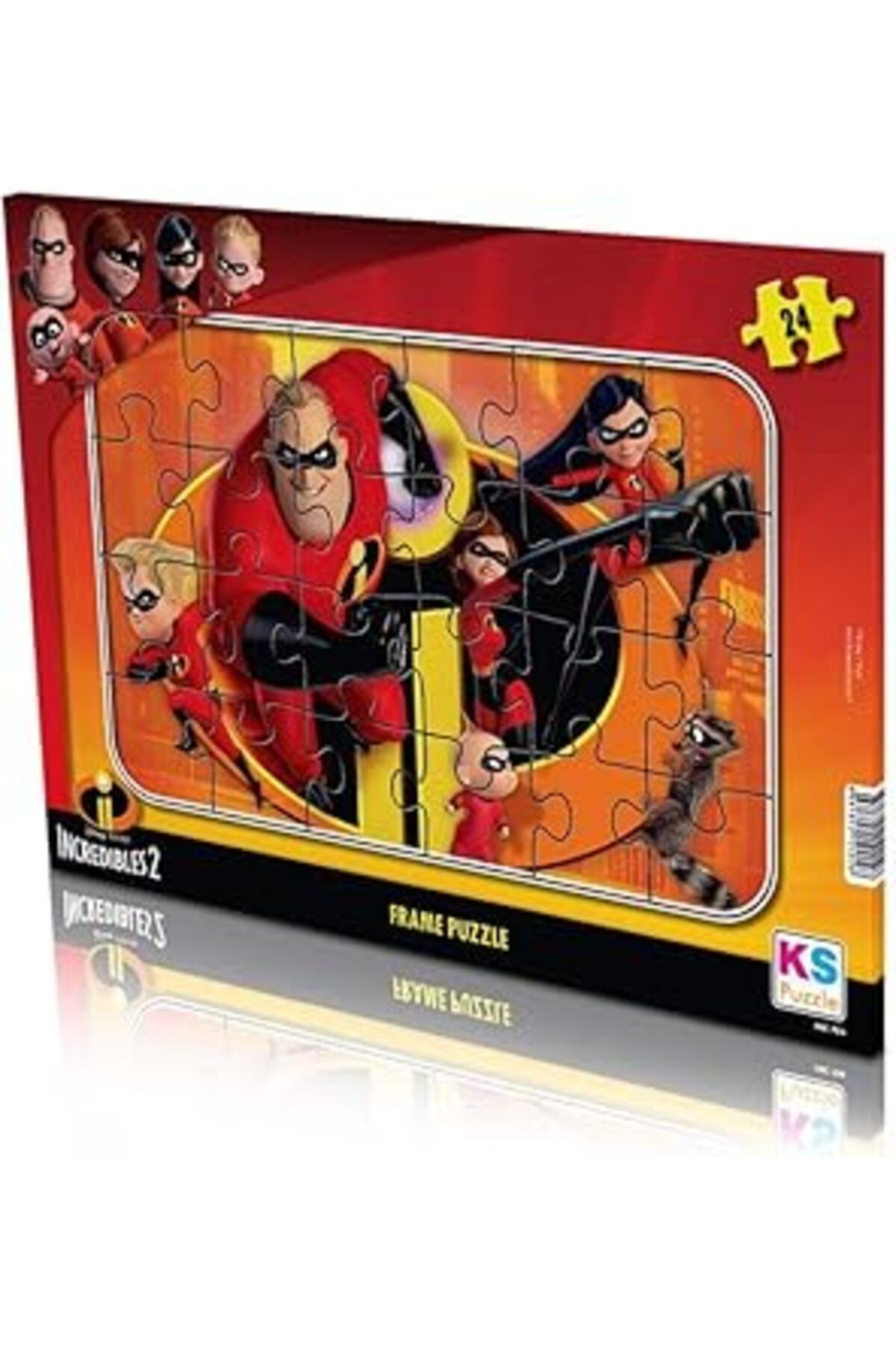 Karachil Ks Games Çerçeveli 24 Parça Puzzle, Incredibles 2