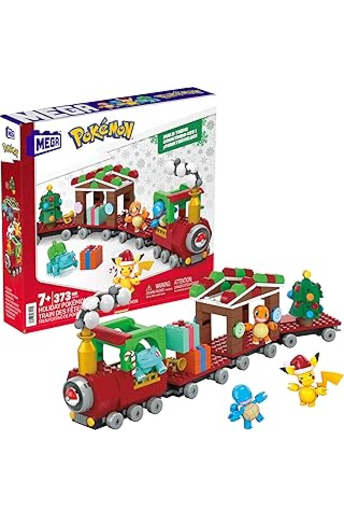 Qedii Mega™ Pokémon™ Tatil Treni 373 Parçasıyla Ve Eğlenceli Sürprizlerle Mega Pokémon Tatil Treni Birleş