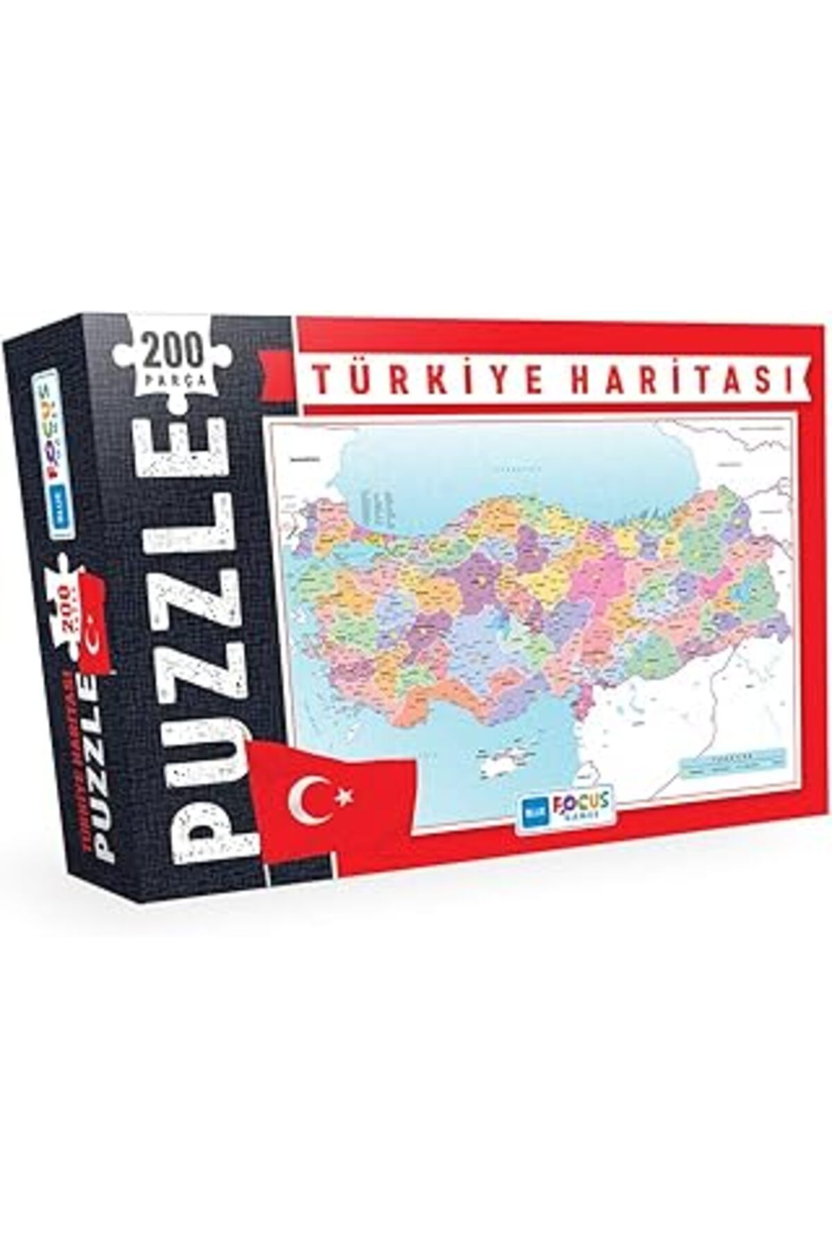 Pazarcan 200 Parça - Türkiye Haritasi Puzzle