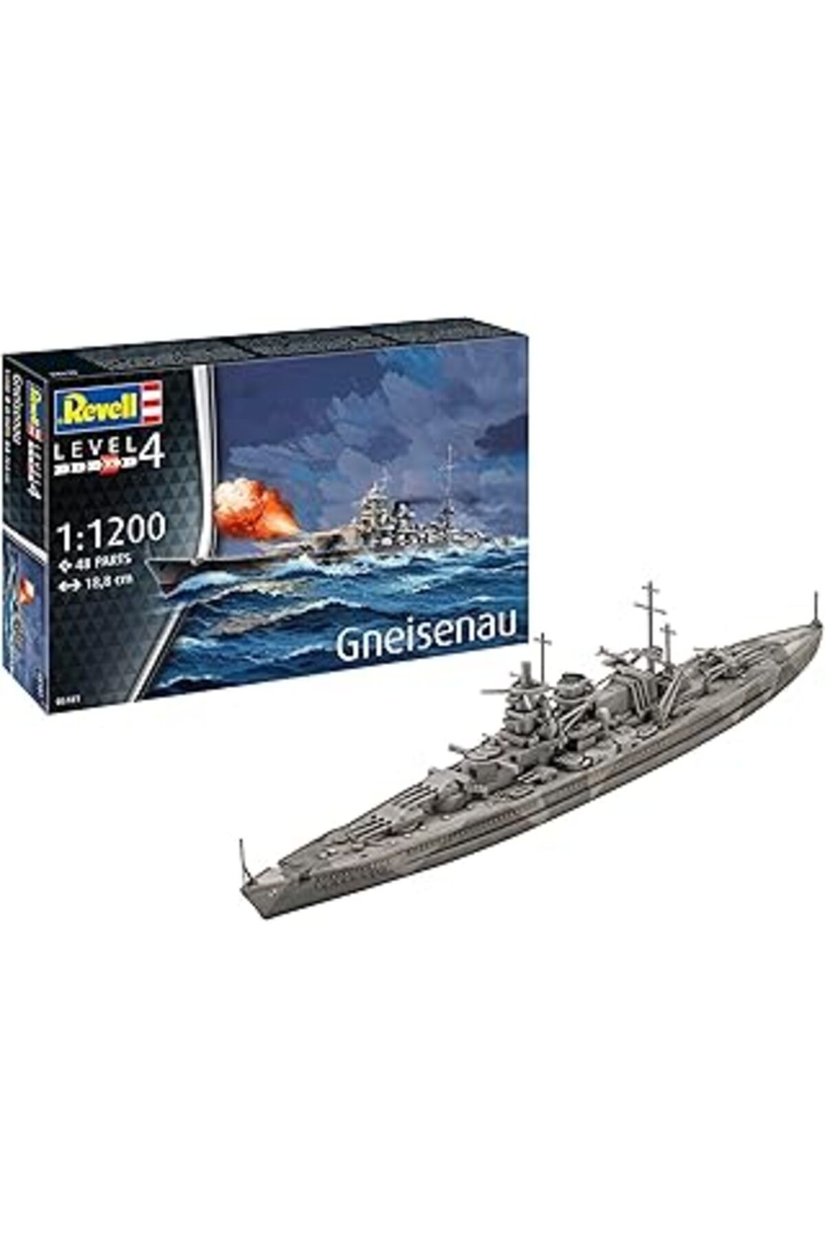 Karachil Battleship Gneisenau-Revell Model Kit