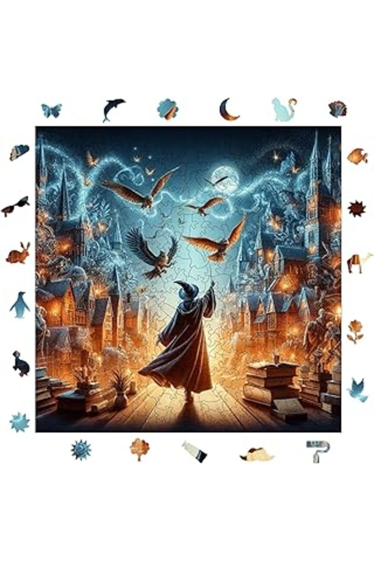 Pazarcan Pinecone - Ahşap Puzzle Yetişkinler Için - Büyücü Benzersiz Parçalı Puzzle - 353 Parça Ahşap Yapboz