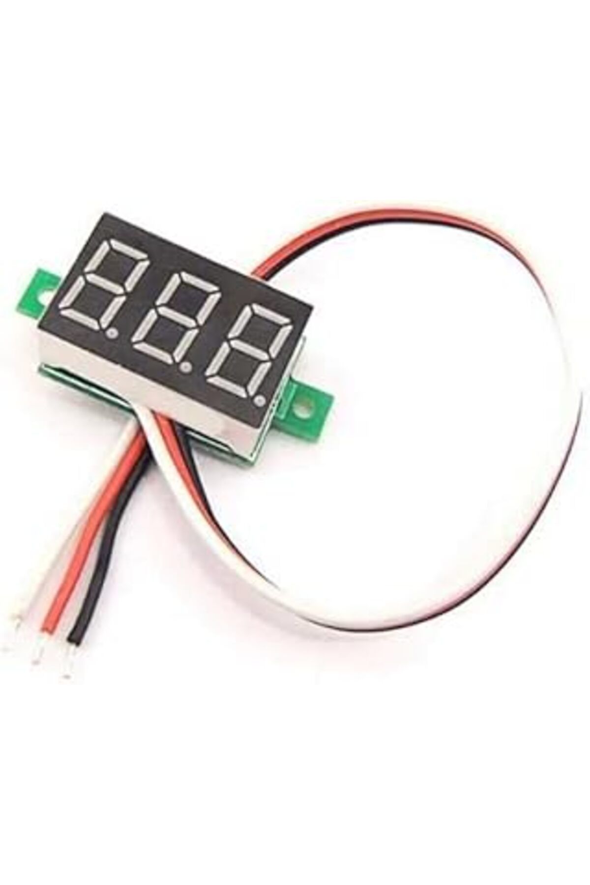 NETWORK ART Sanec Mini Dijital Voltmetre Dc 0-100V 0.28 İnç Kırmızı
