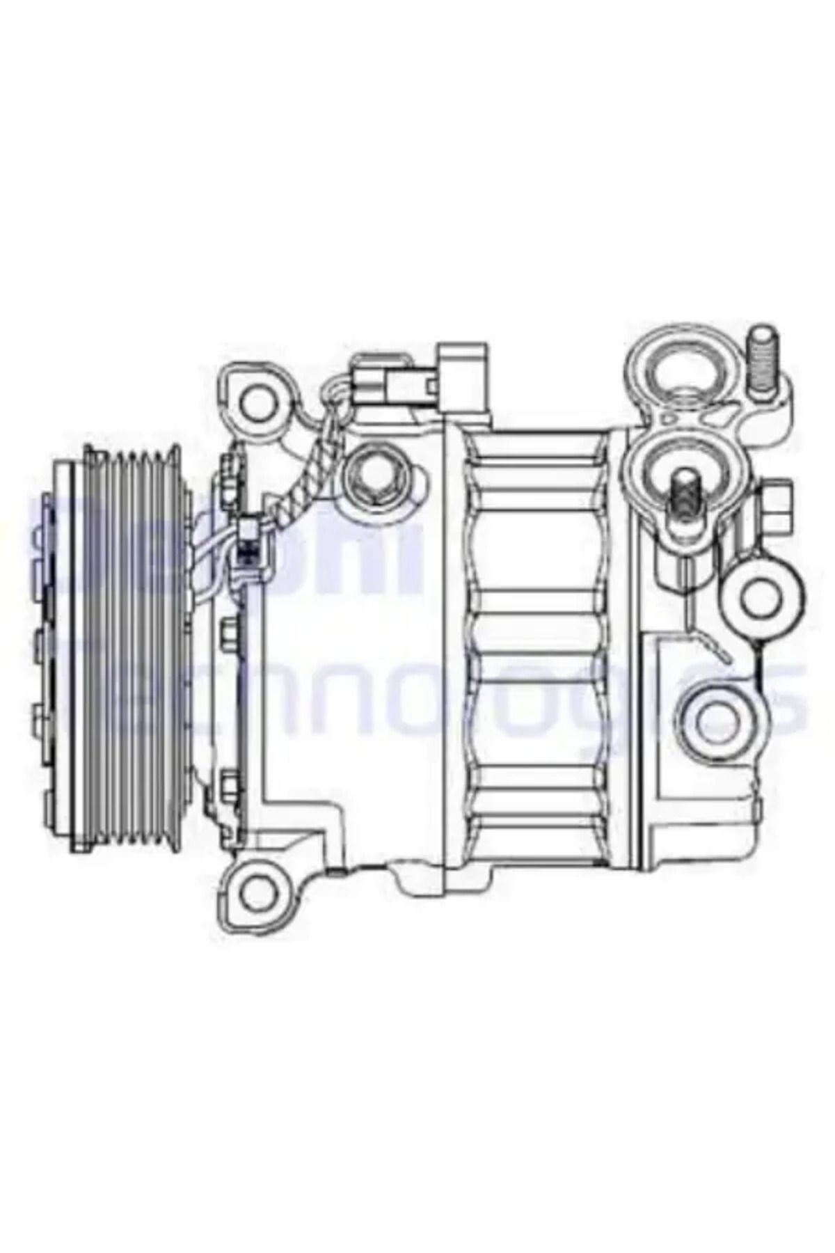 DELPHİ KLIMA KOMPRESOR KOMPLE FORD C MAX 11 1.6 TDCI FOCUS III 11 1.6 TDCI S MAX 1.6 TDCI 11 MONDEO 1.