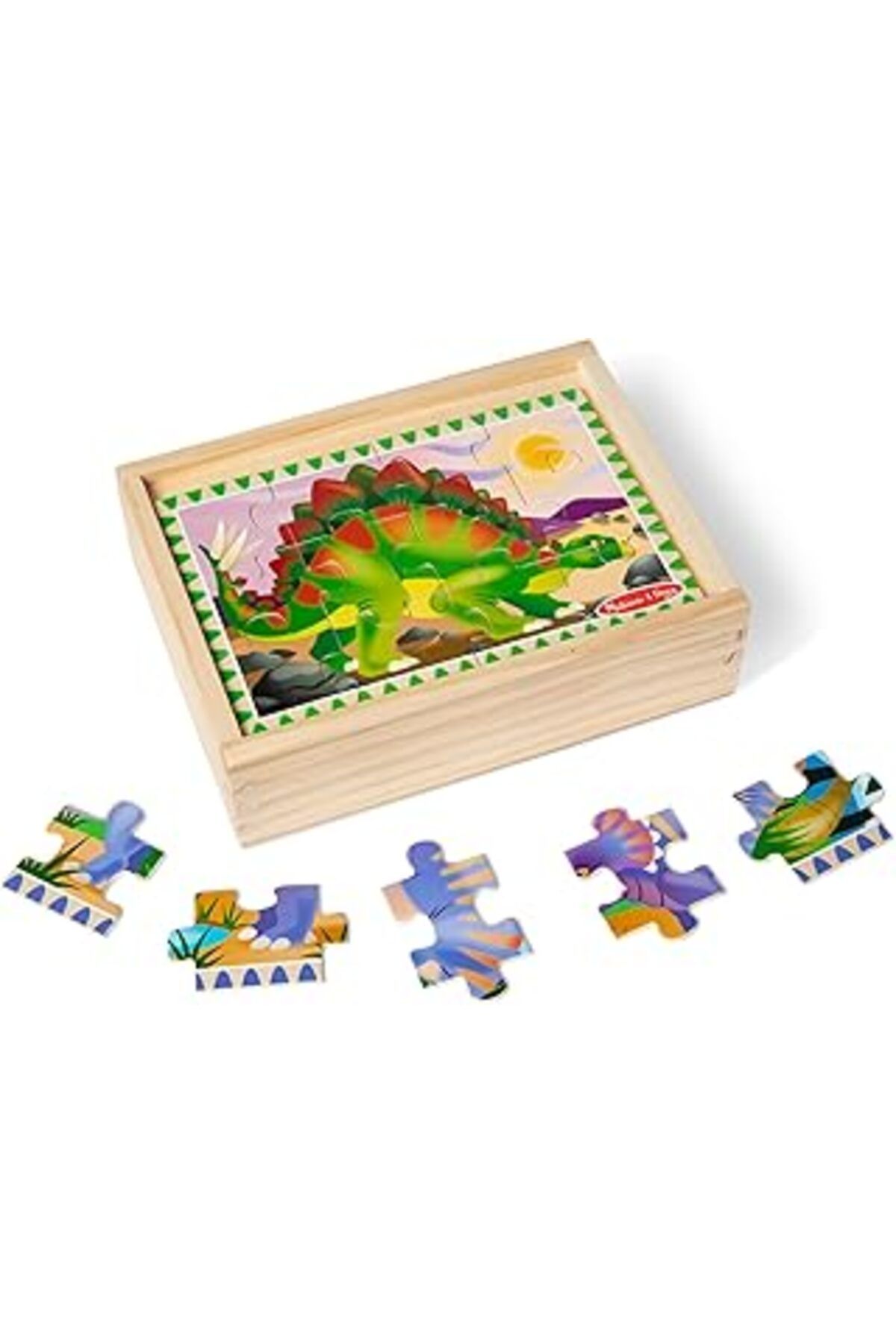 Pazarcan Melissa & Doug – 13791 – 4 Puzzle Ahşap – Dinozor