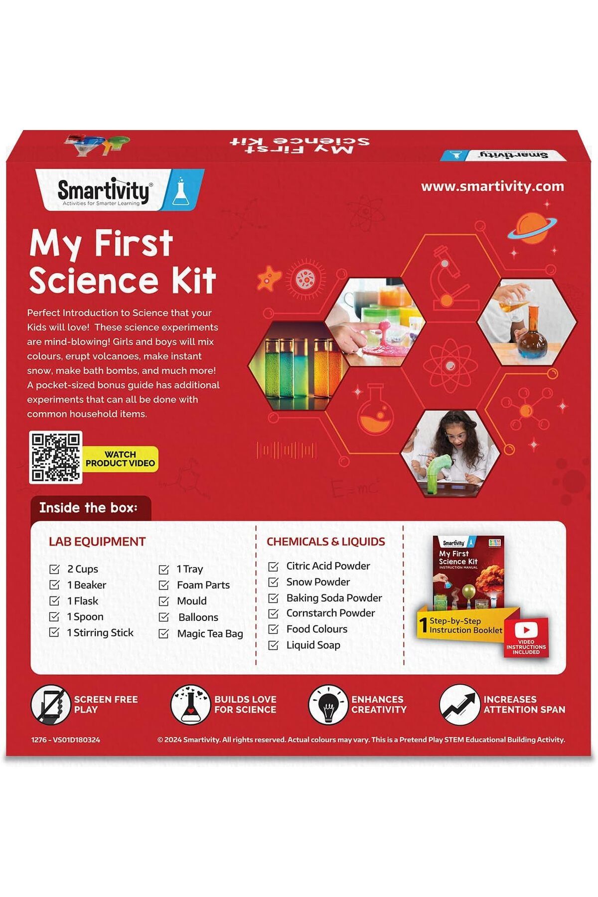 Smartivity-My First Science Kit for Kids 6-8-10-12-14 Years Old | Starter Science Experiment Kit | B 8