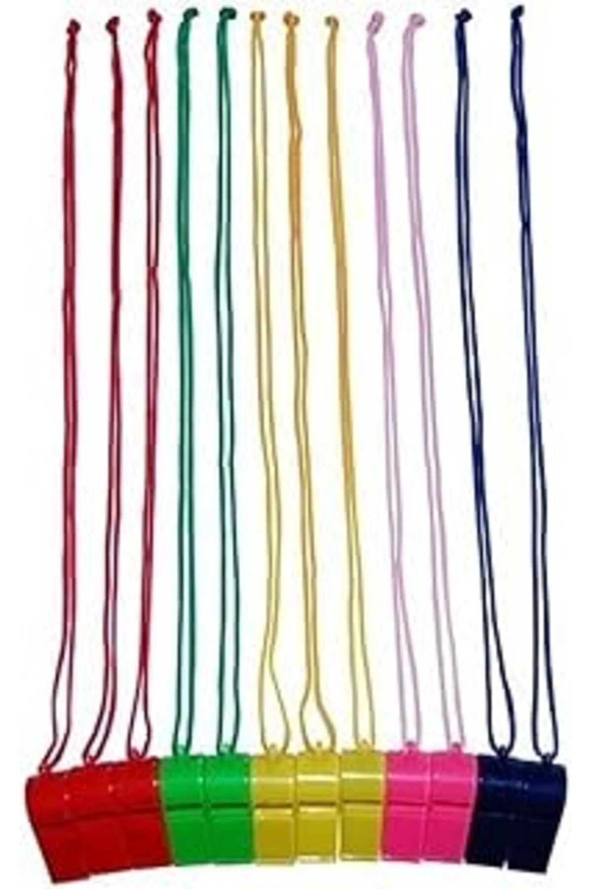 NETWORK ART 5'Li Plastik Düdük İpli Deprem Hakem Düdüğü